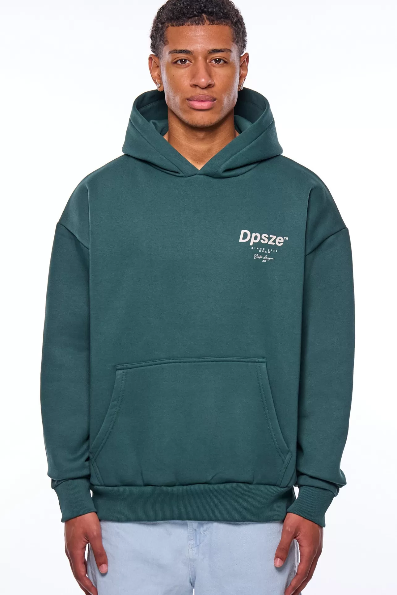 Dropsize HEAVY OVERSIZE ELITE LEAGUE HOODIE TREKKING GREEN* Hoodie