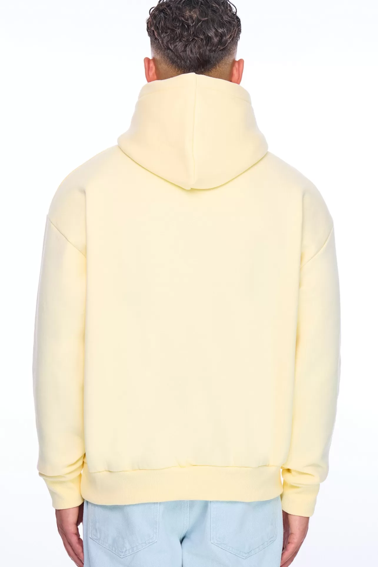 Dropsize HEAVY OVERSIZE EMBO HOODIE ALMOND OIL* Hoodie