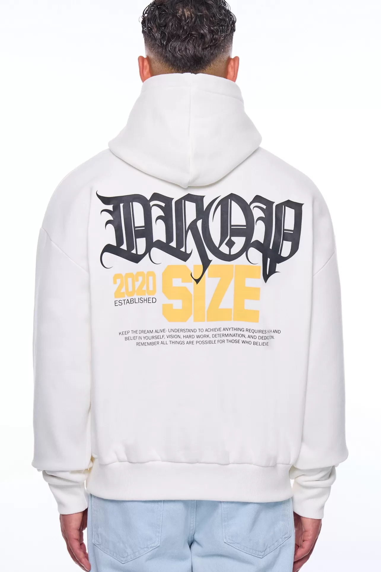 Dropsize HEAVY OVERSIZE FAITH AND BELIEVE HOODIE* Hoodie