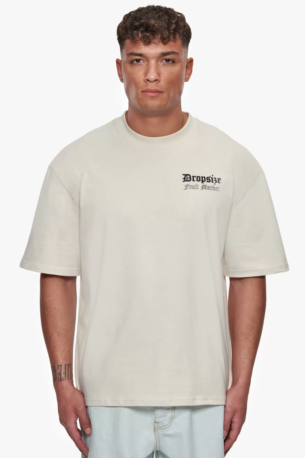 Dropsize HEAVY OVERSIZE FRUIT MARKET T-SHIRT COCONUT MILK* T Shirt