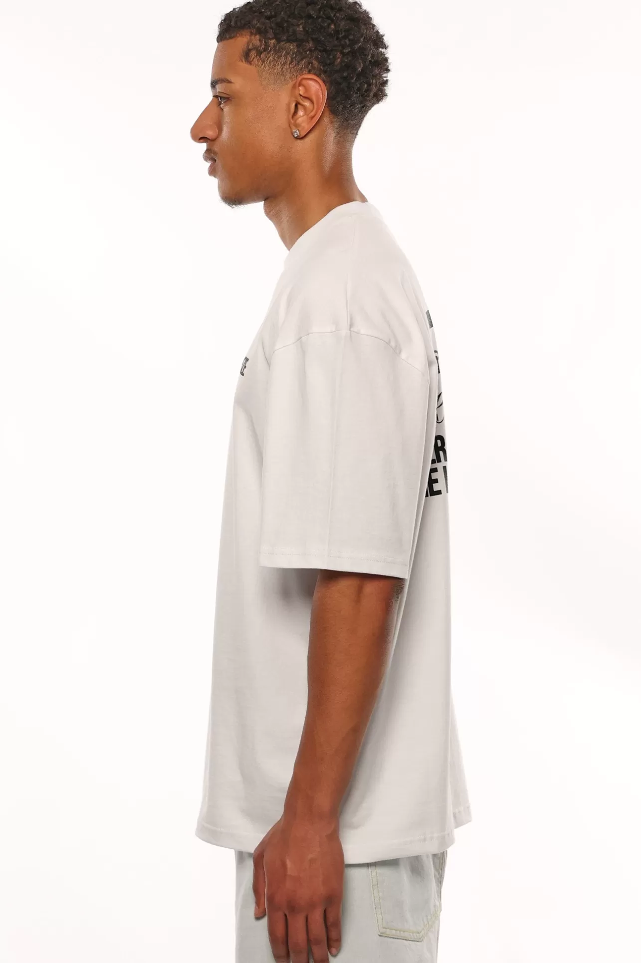 Dropsize HEAVY OVERSIZE FUTURE IS OURS T-SHIRT WHITE* T Shirt
