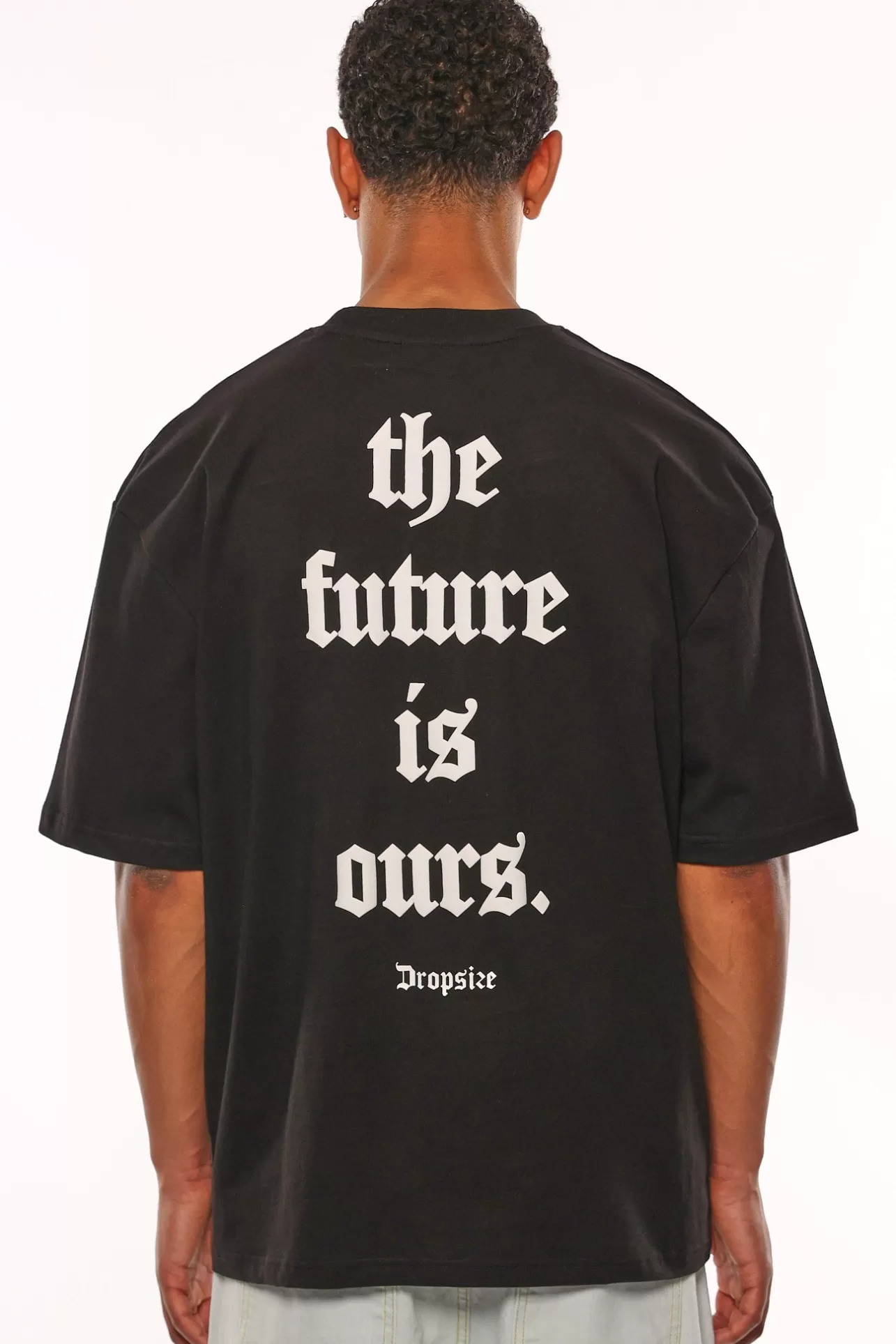 Dropsize HEAVY OVERSIZE FUTURE T-SHIRT BLACK* T Shirt