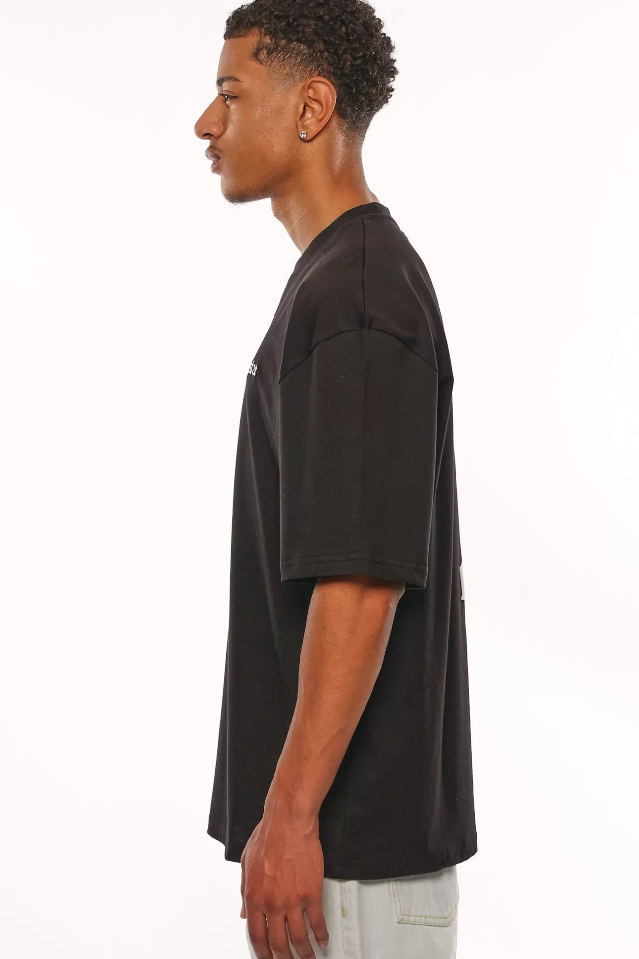 Dropsize HEAVY OVERSIZE FUTURE T-SHIRT BLACK* T Shirt