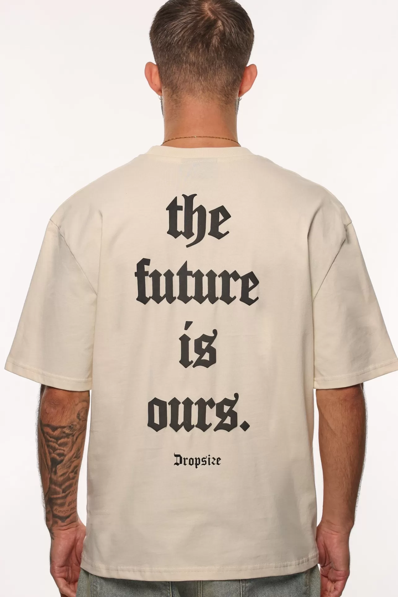 Dropsize HEAVY OVERSIZE FUTURE T-SHIRT COCONUT MILK* T Shirt