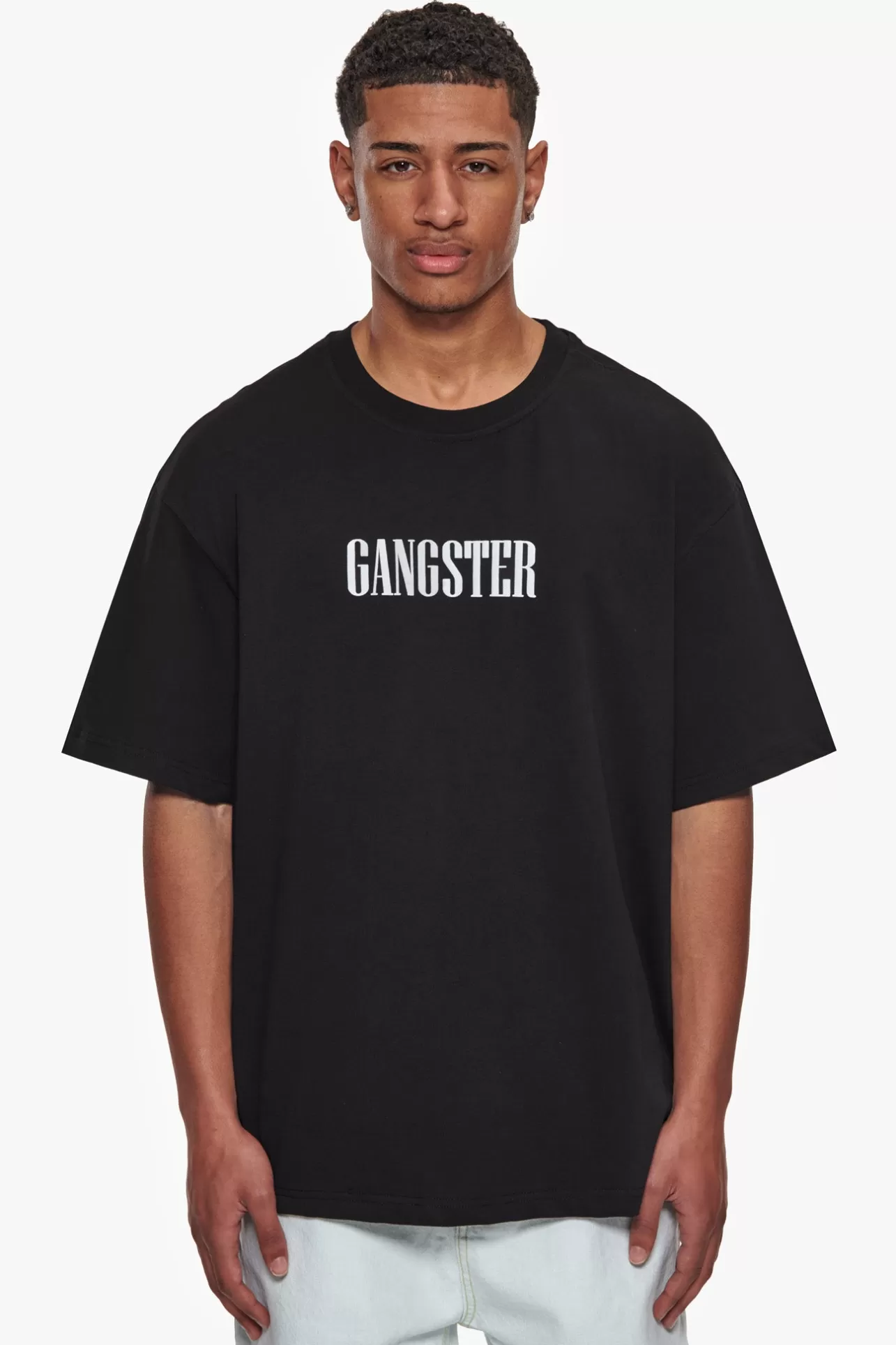 Dropsize HEAVY OVERSIZE GANGSTER T-SHIRT BLACK* T Shirt