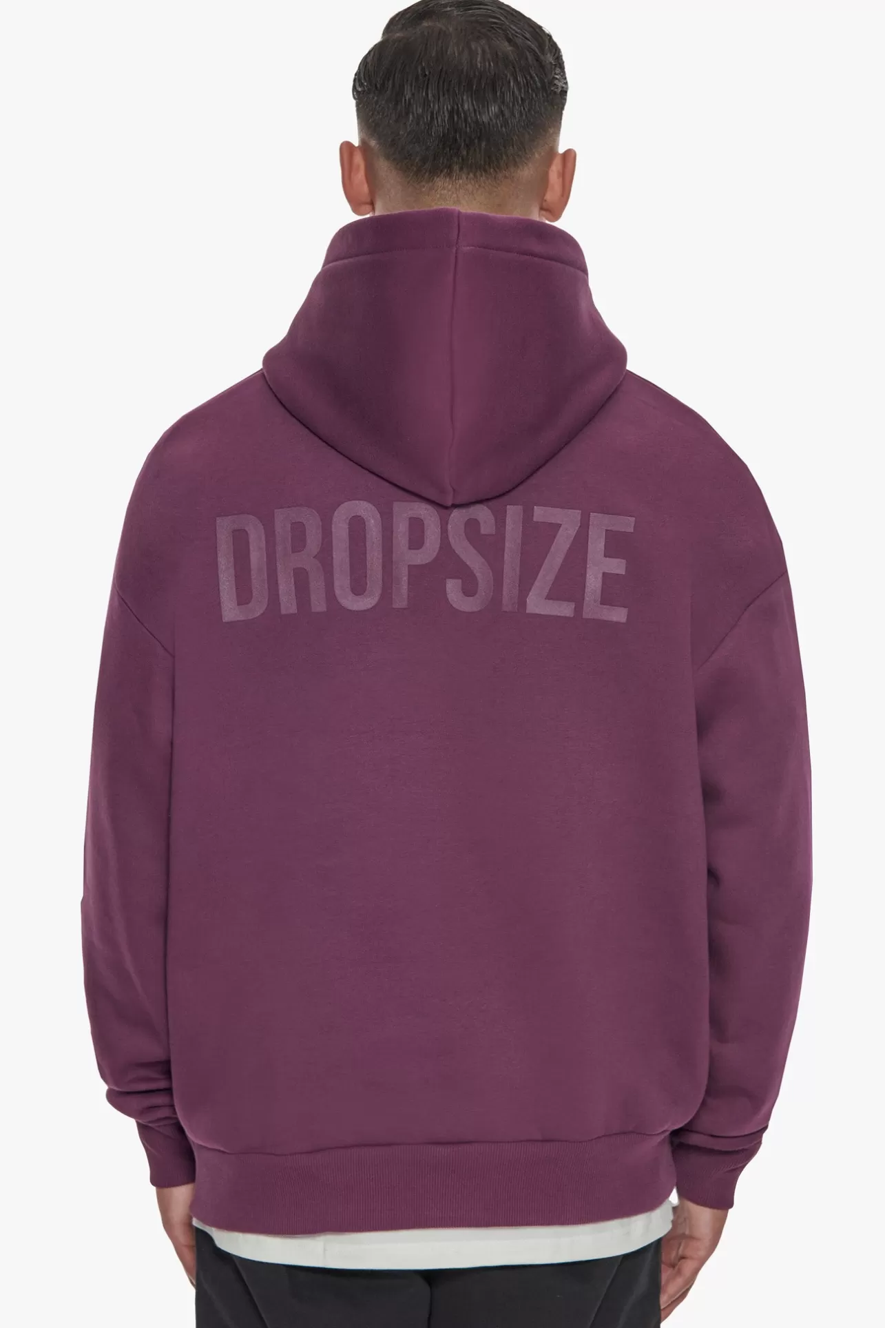 Dropsize HEAVY OVERSIZE HD PRINT HOODIE GRAPE* Hoodie