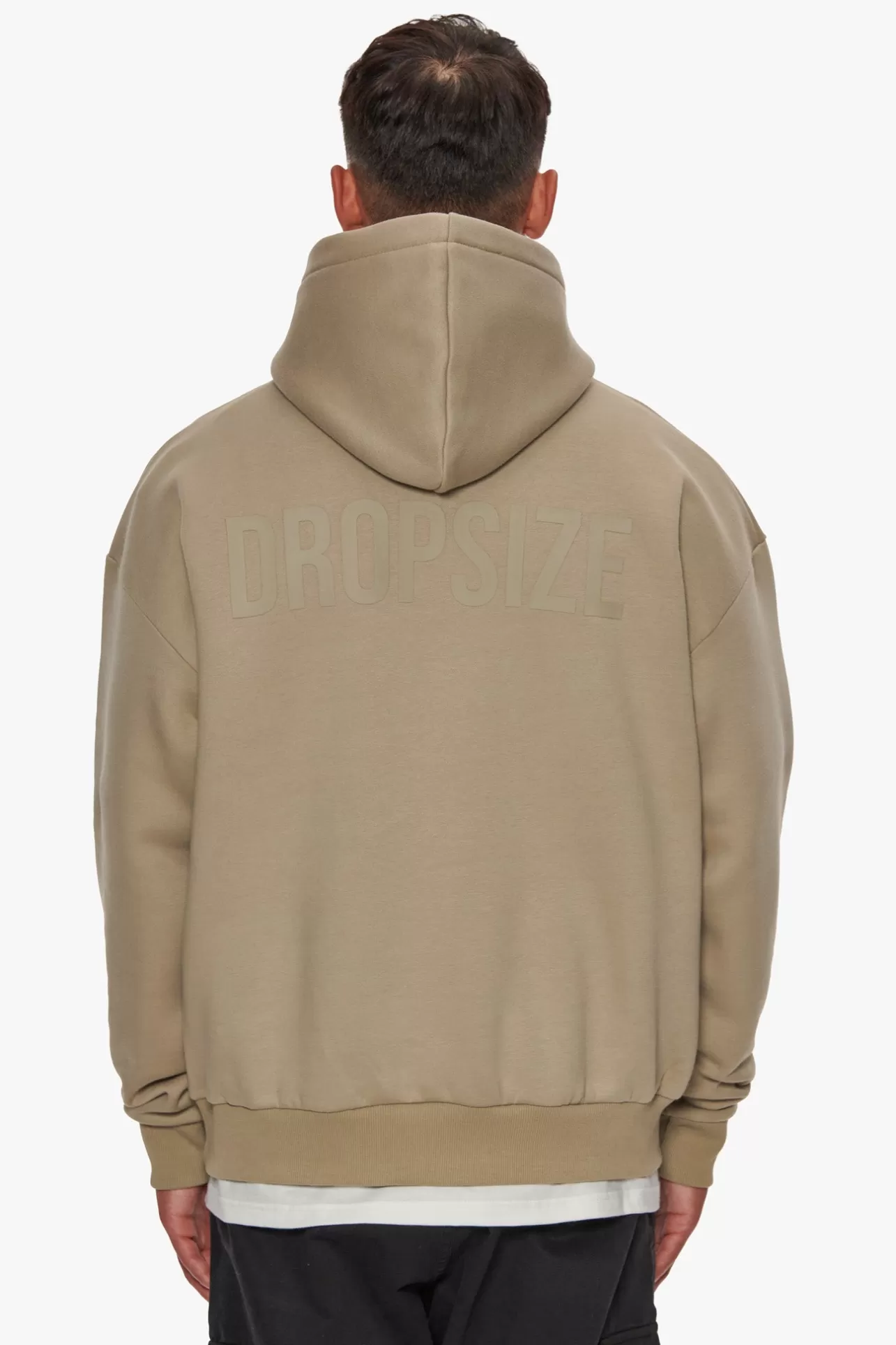 Dropsize HEAVY OVERSIZE HD PRINT HOODIE WEATHERED TEAK* Hoodie