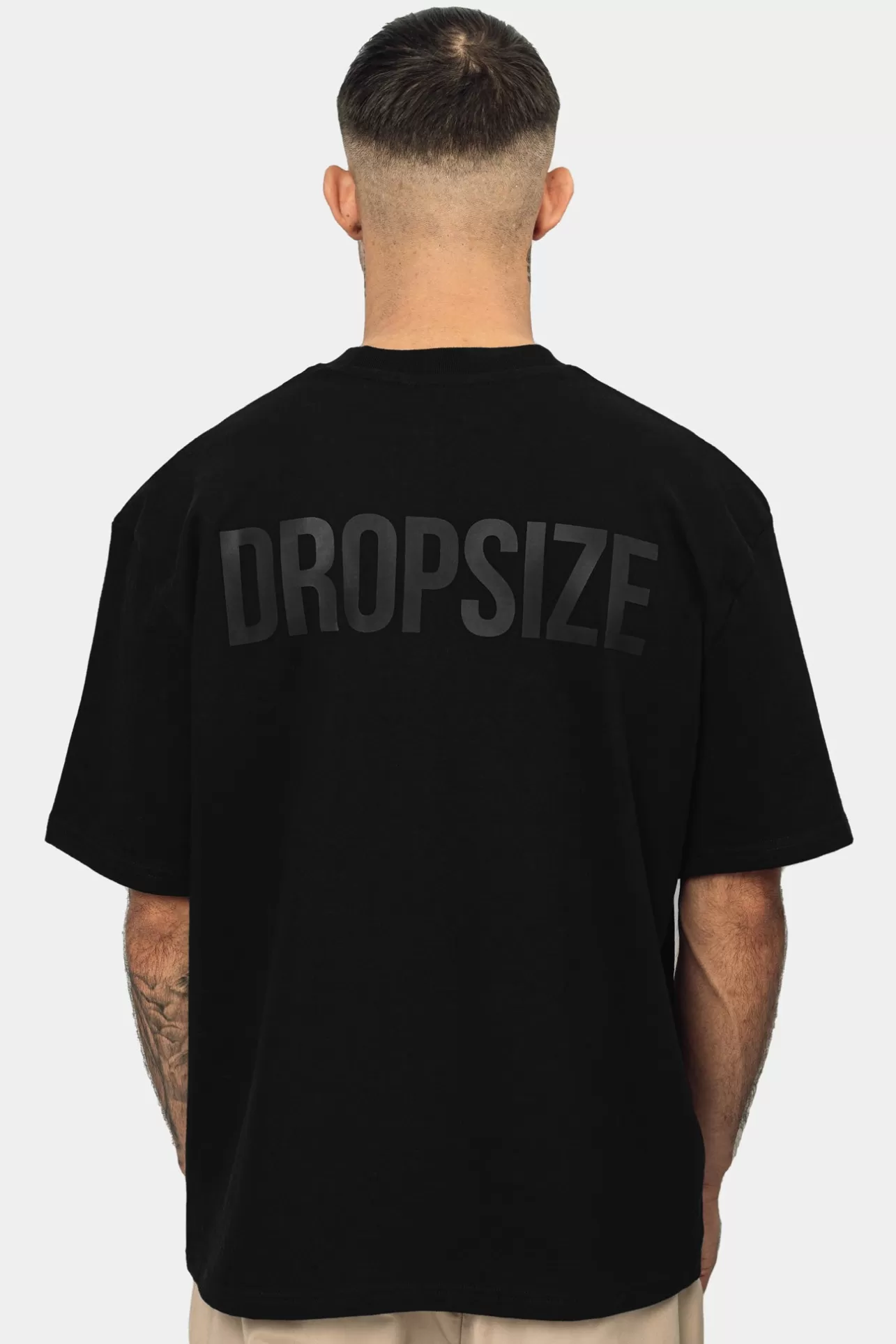 Dropsize HEAVY OVERSIZE HD PRINT T-SHIRT BLACK* T Shirt