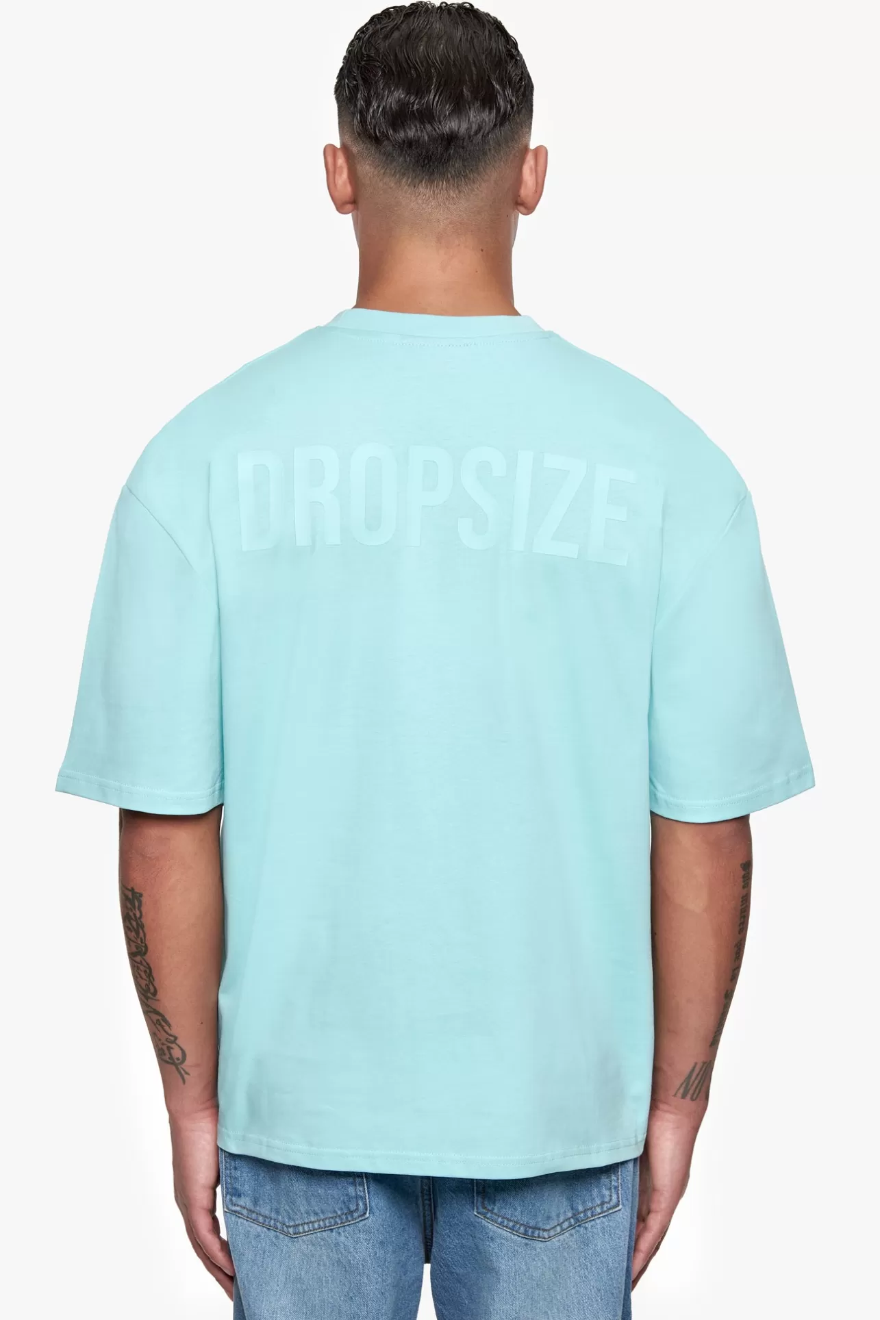 Dropsize HEAVY OVERSIZE HD PRINT T-SHIRT TURQUOISE* T Shirt