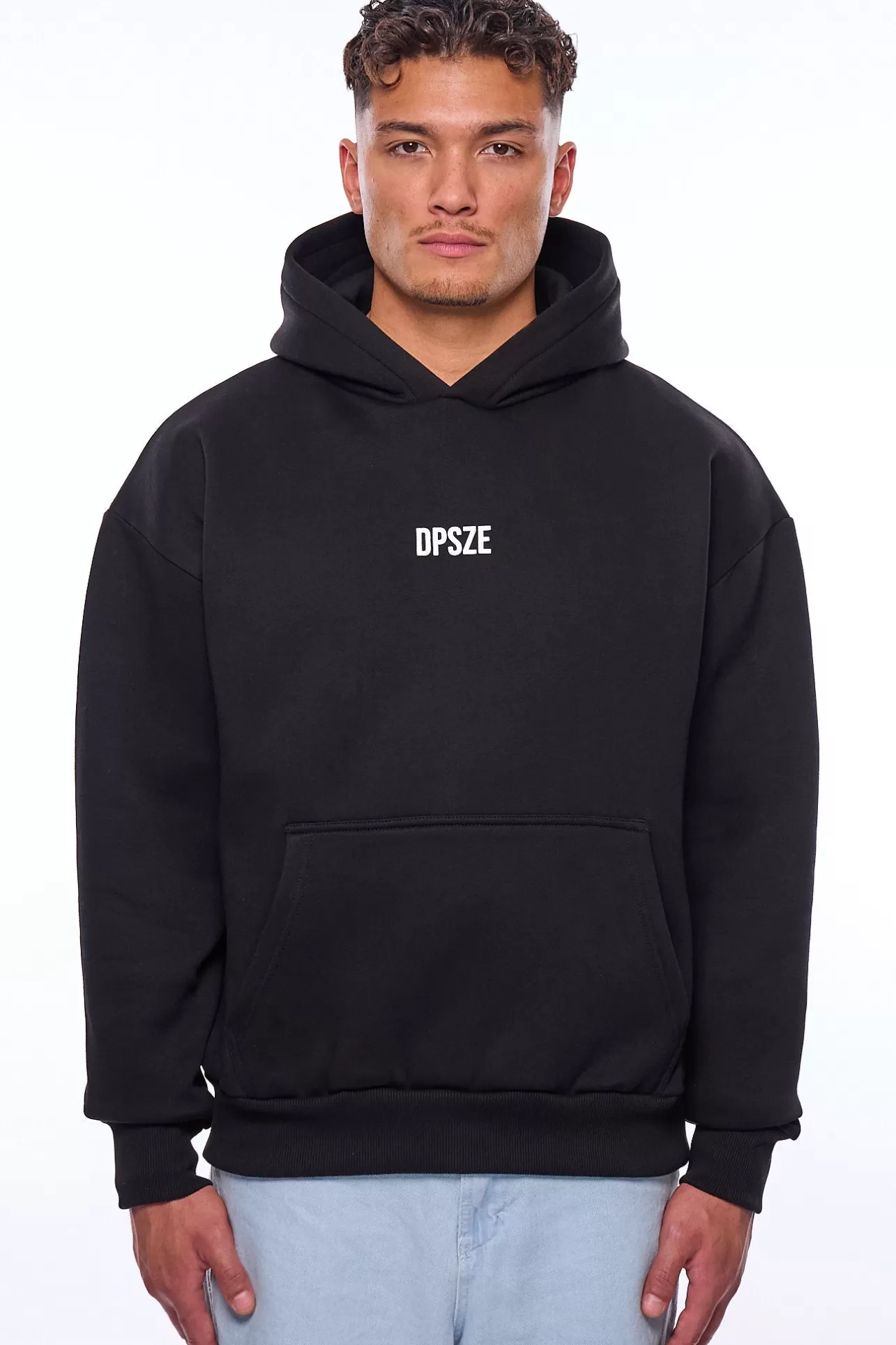 Dropsize HEAVY OVERSIZE KEEP MOVING HOODIE BLACK* Hoodie
