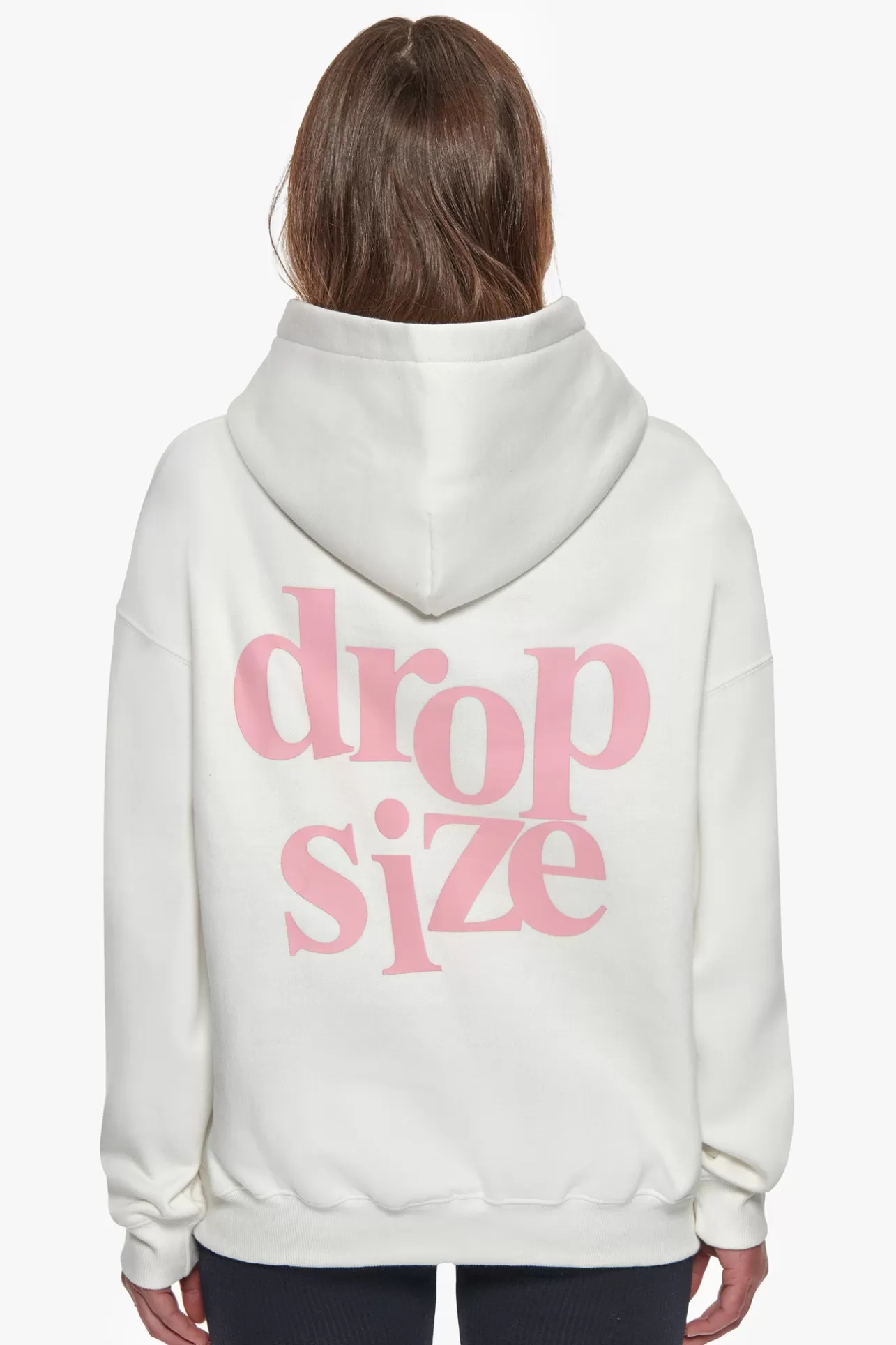 Dropsize HEAVY OVERSIZE LADIES LETTERS HOODIE CREAM / PINK*Women Women