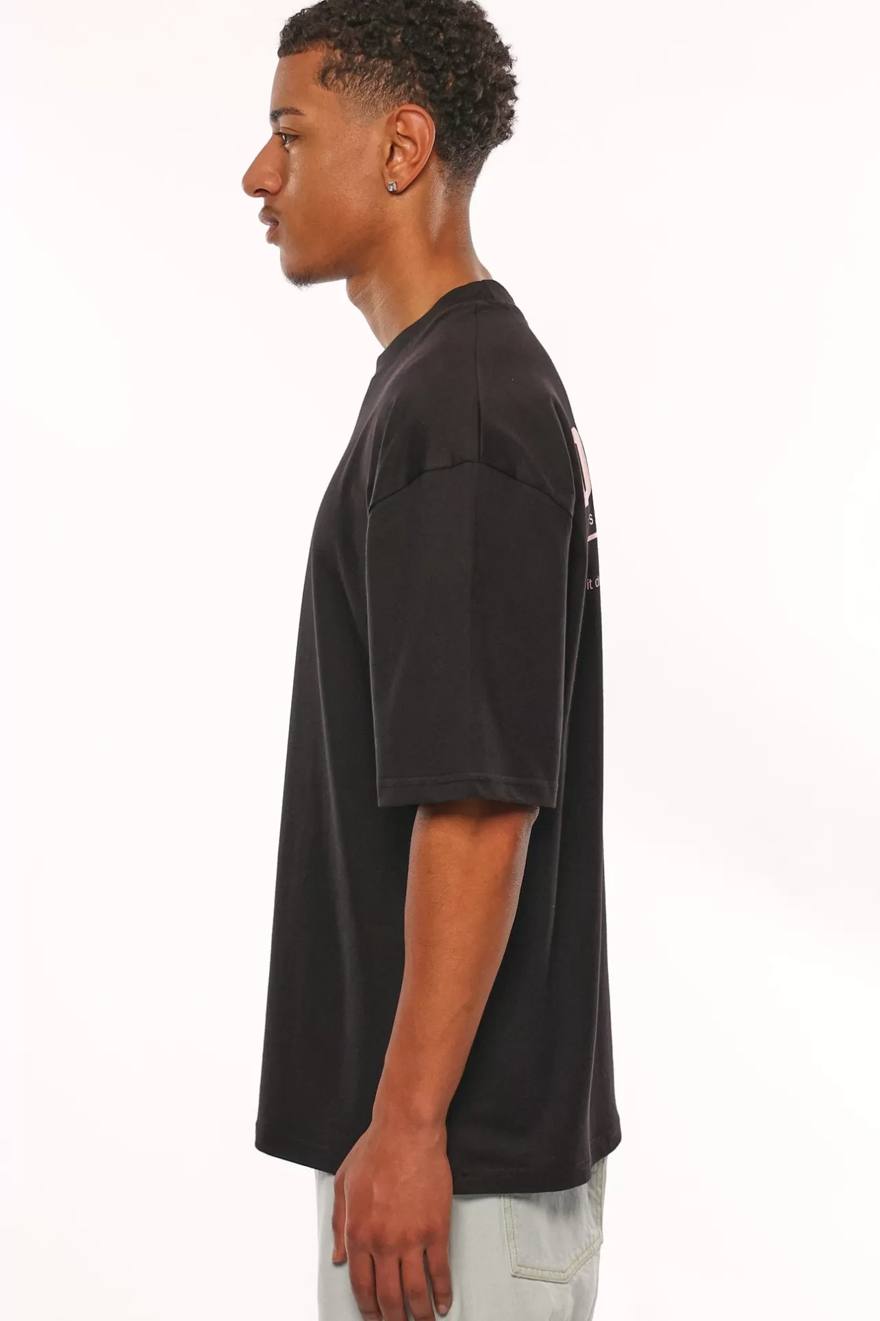 Dropsize HEAVY OVERSIZE LESS TALK T-SHIRT BLACK* T Shirt