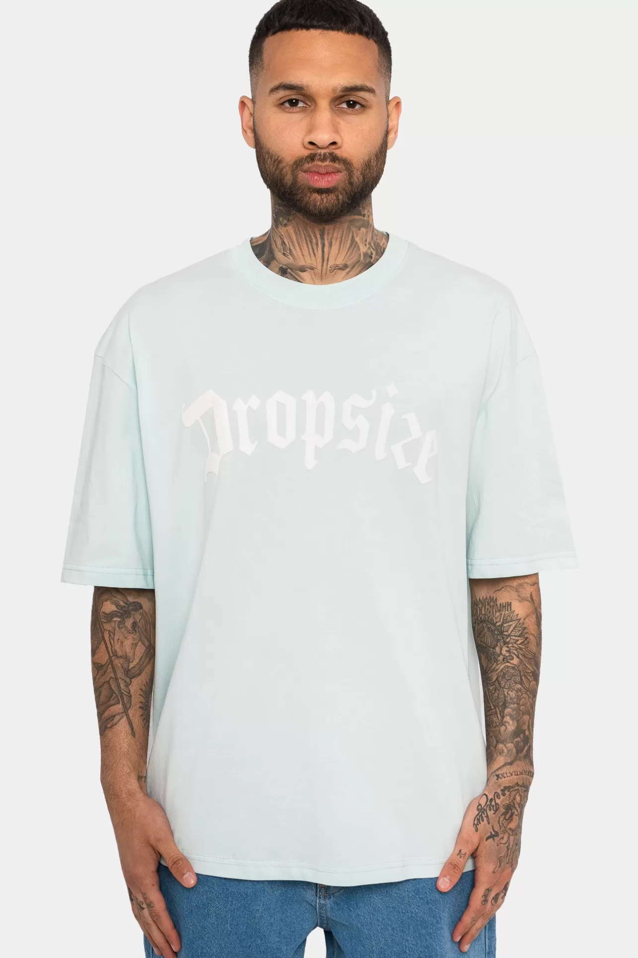 Dropsize HEAVY OVERSIZE LOGO T-SHIRT SALT AIR* T Shirt