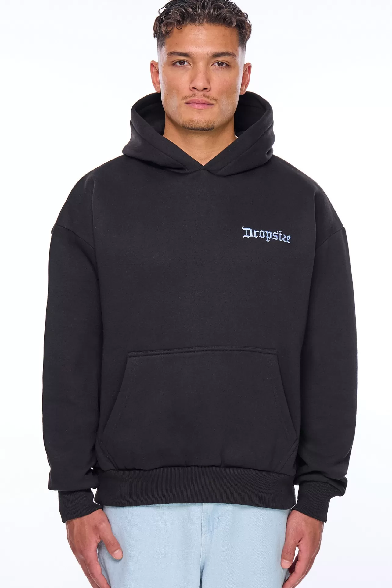 Dropsize HEAVY OVERSIZE LOST BUTTERFLY HOODIE BLACK* Hoodie