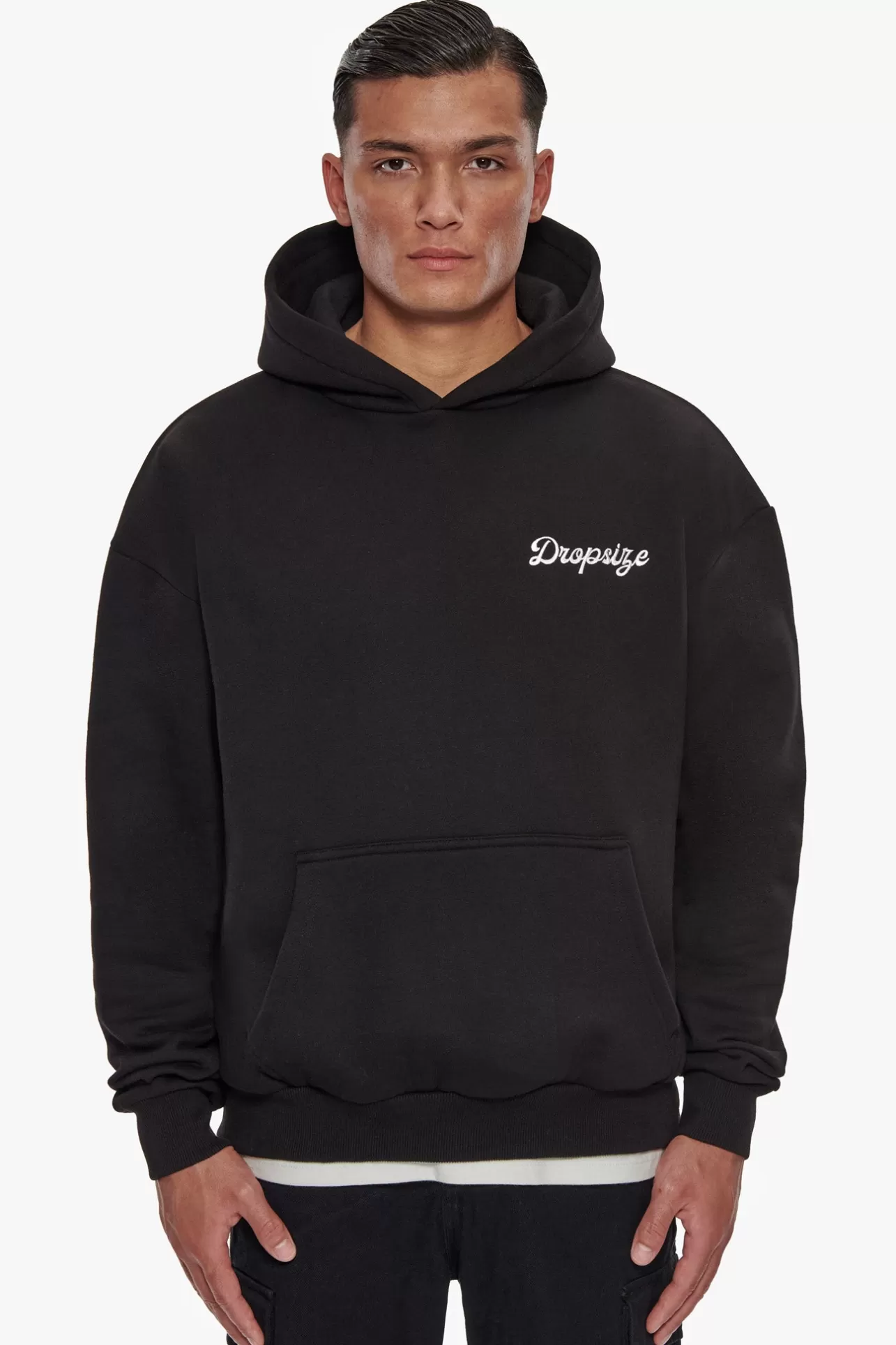 Dropsize HEAVY OVERSIZE LOST IN HEAVEN HOODIE BLACK* Hoodie