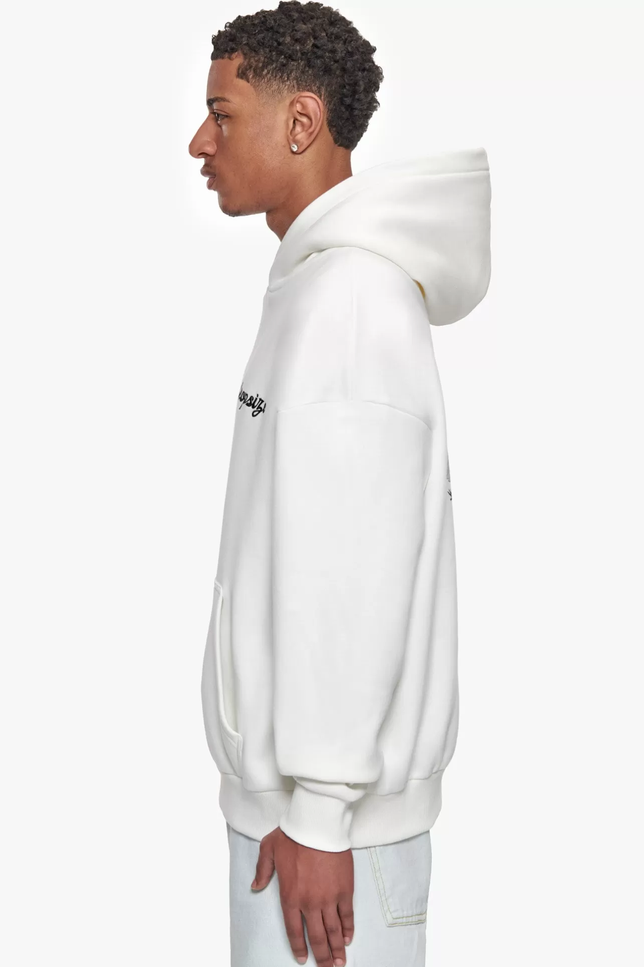 Dropsize HEAVY OVERSIZE LOST IN HEAVEN HOODIE CREAM WHITE* Hoodie