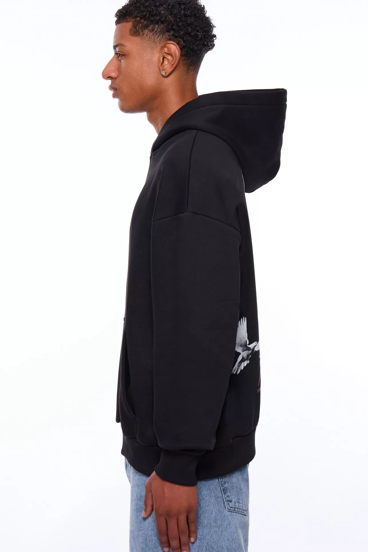 Dropsize HEAVY OVERSIZE LOST PARADISE HOODIE BLACK* Hoodie