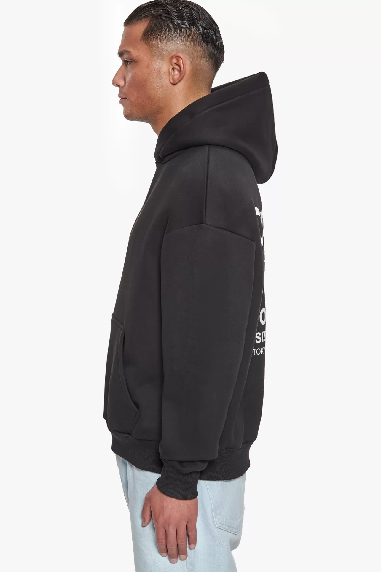 Dropsize HEAVY OVERSIZE MEMBERS ONLY HOODIE BLACK* Hoodie