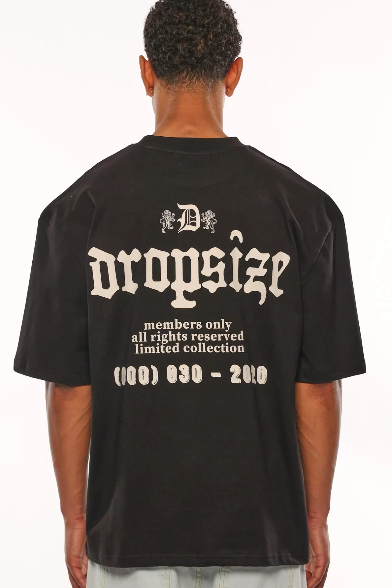 Dropsize HEAVY OVERSIZE MEMBERS ONLY T-SHIRT BLACK* T Shirt