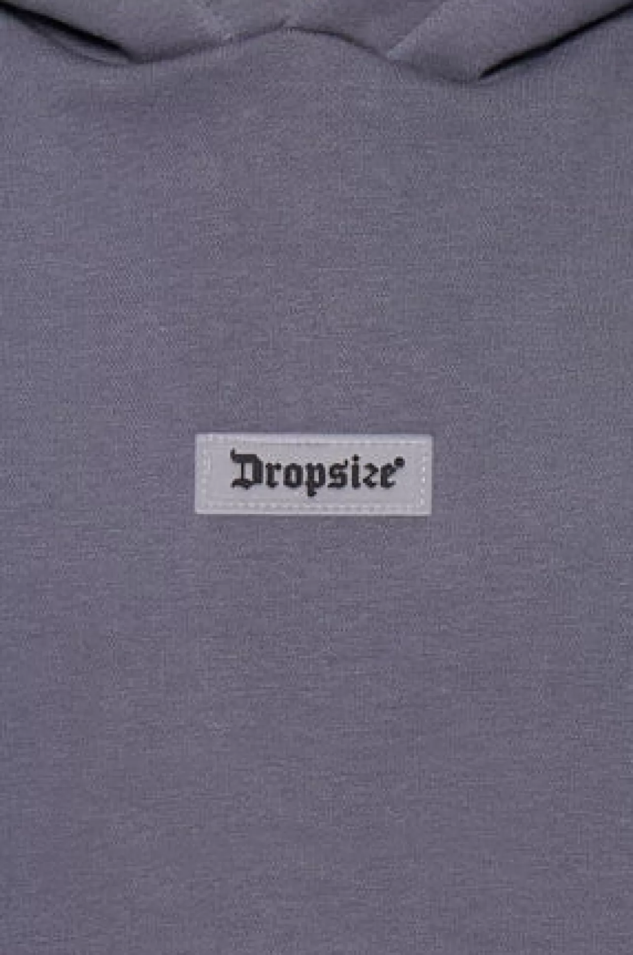 Dropsize HEAVY OVERSIZE MIDDLE RUBBER PATCH HOODIE STEEL GREY* Hoodie