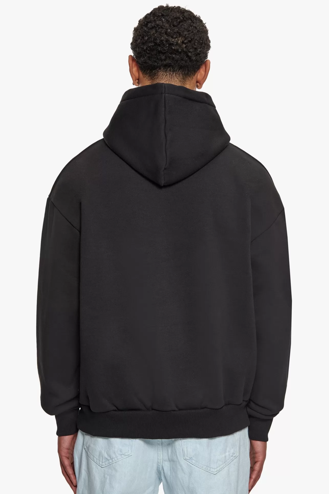 Dropsize HEAVY OVERSIZE MORE FOCUS HOODIE WASHED BLACK* Hoodie