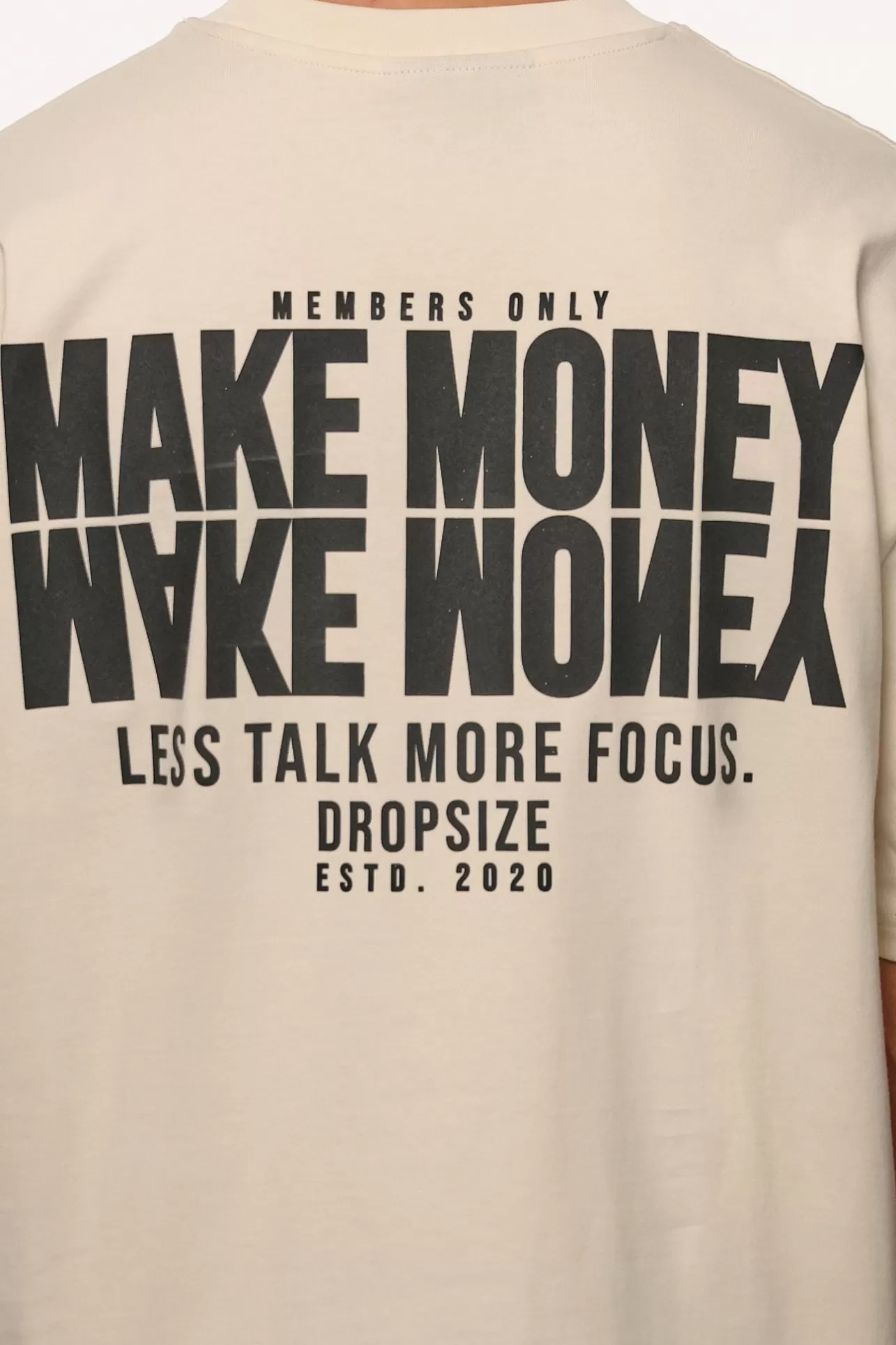 Dropsize HEAVY OVERSIZE MORE FOCUS T-SHIRT COCONUT MILK* T Shirt