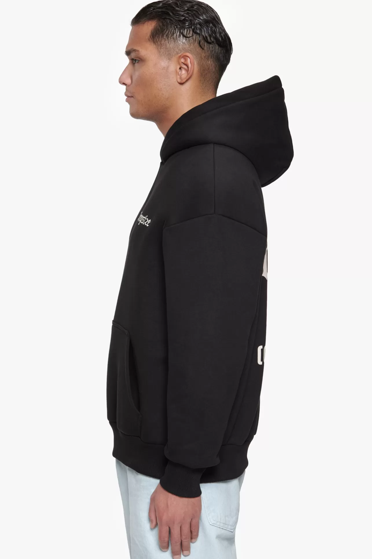 Dropsize HEAVY OVERSIZE NUMBER HOODIE BLACK* Hoodie