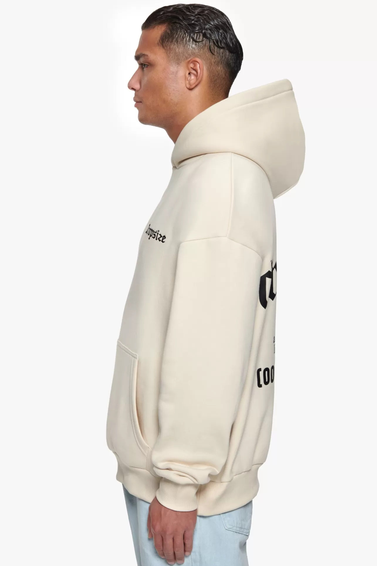 Dropsize HEAVY OVERSIZE NUMBER HOODIE COCONUT MILK* Hoodie