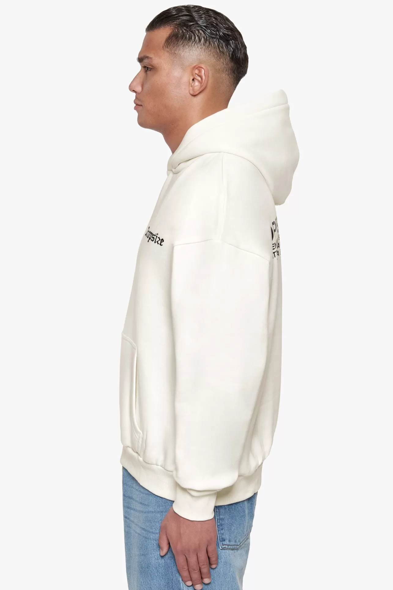 Dropsize HEAVY OVERSIZE ''OPEN CASTING'' HOODIE CREAM WHITE* Hoodie