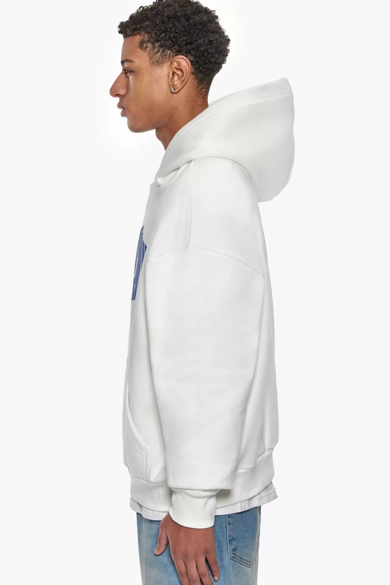 Dropsize HEAVY OVERSIZE OVAL BROKEN DREAMS HOODIE CREAM WHITE* Hoodie