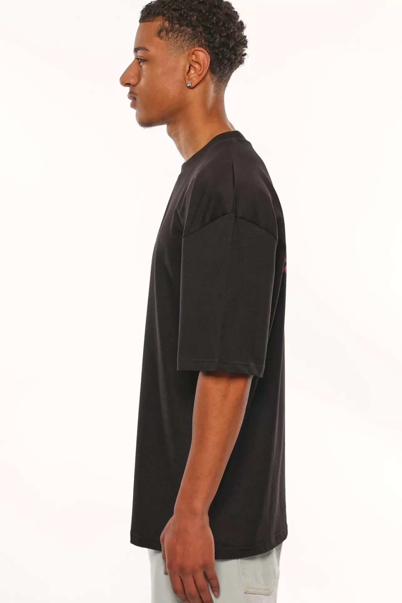 Dropsize HEAVY OVERSIZE PEACE OF MIND T-SHIRT BLACK* T Shirt