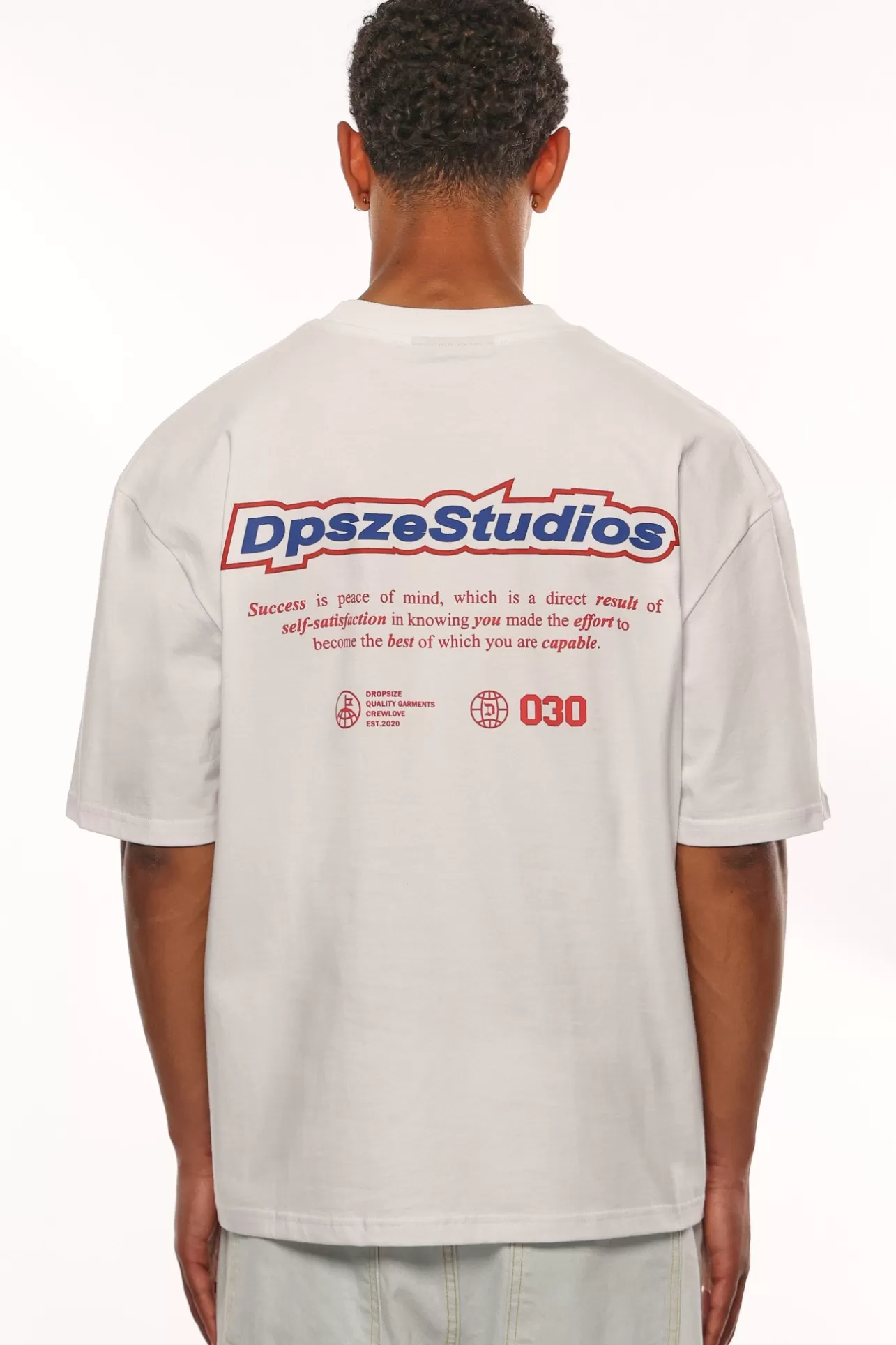 Dropsize HEAVY OVERSIZE PEACE OF MIND T-SHIRT WHITE* T Shirt