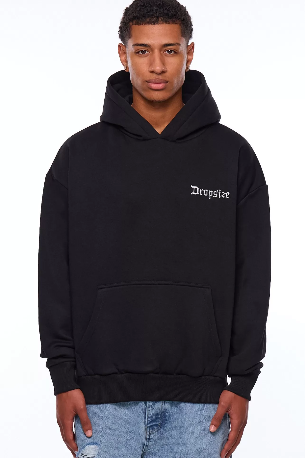 Dropsize HEAVY OVERSIZE RACING DIVISION HOODIE BLACK* Hoodie