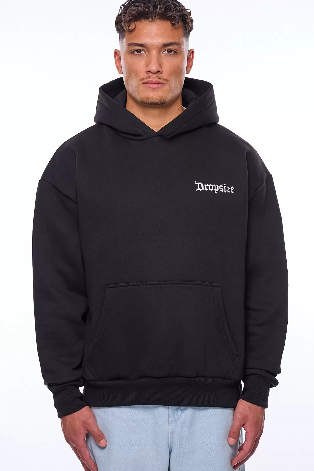 Dropsize HEAVY OVERSIZE RISE ABOVE THE REST BLACK* Hoodie