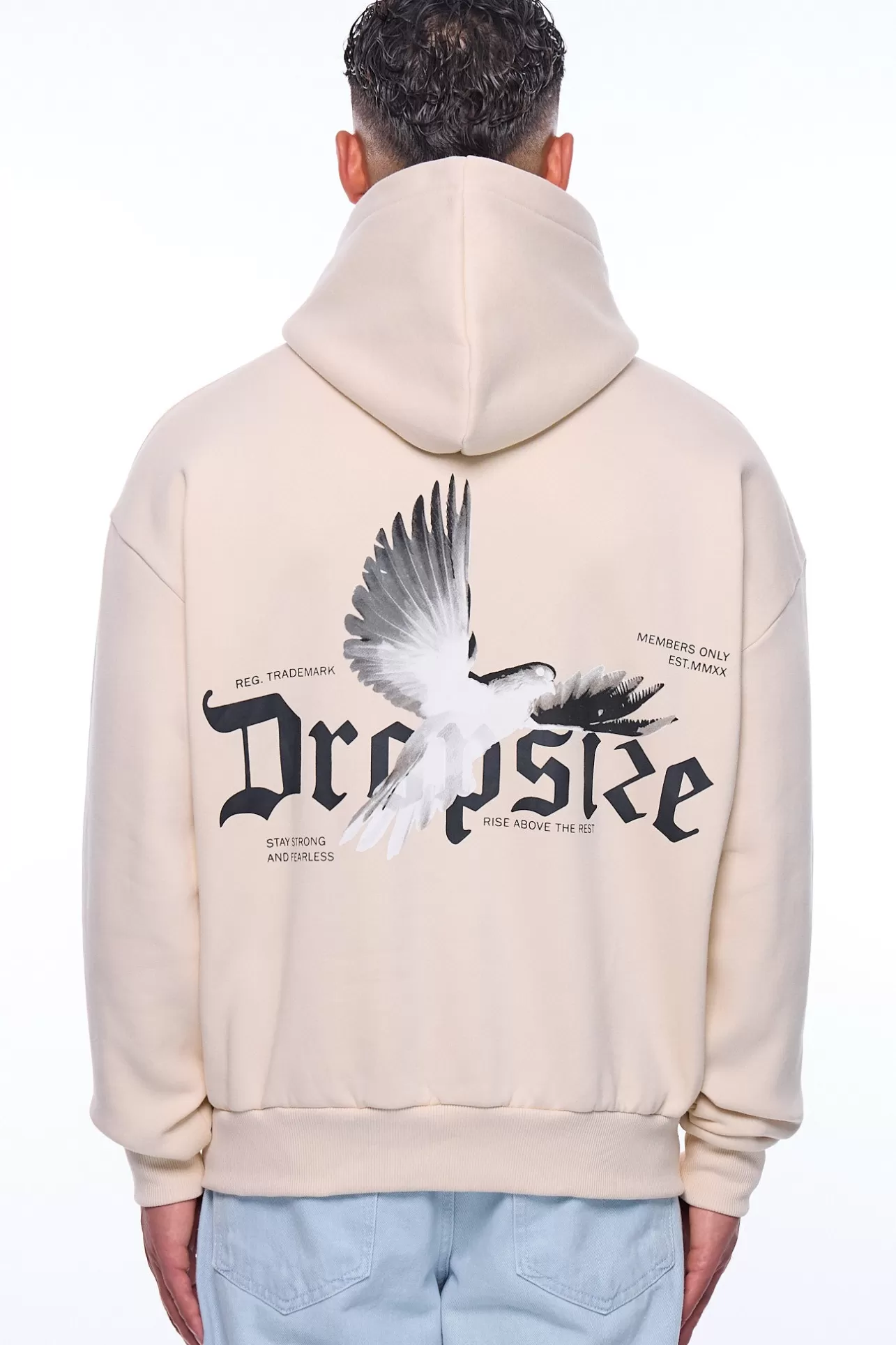 Dropsize HEAVY OVERSIZE RISE ABOVE THE REST COCONUT MILK* Hoodie