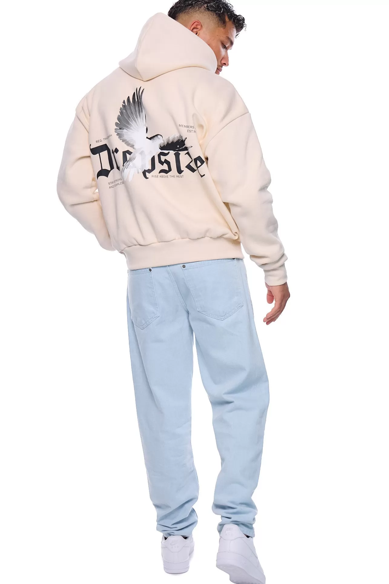 Dropsize HEAVY OVERSIZE RISE ABOVE THE REST COCONUT MILK* Hoodie
