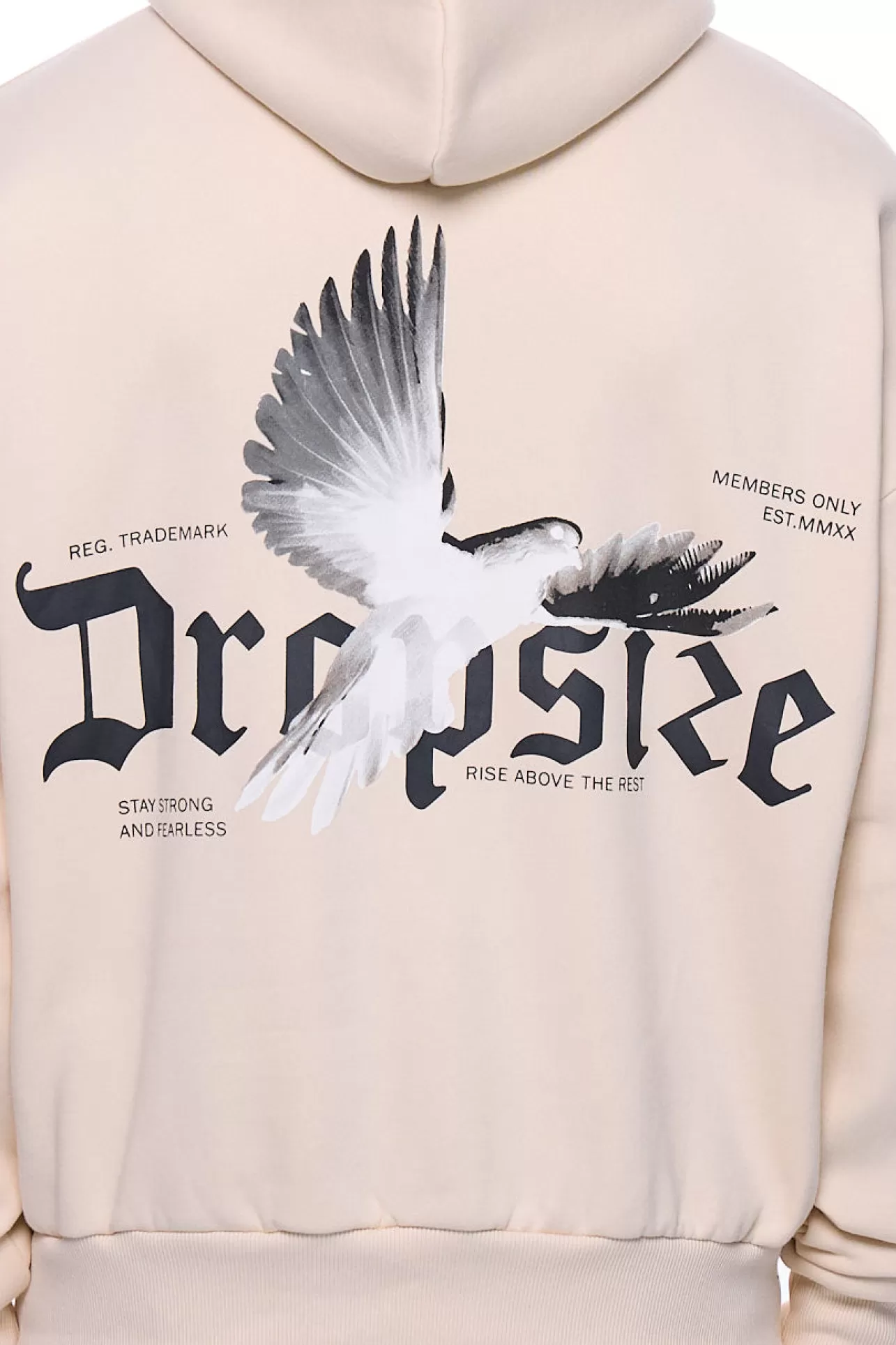 Dropsize HEAVY OVERSIZE RISE ABOVE THE REST COCONUT MILK* Hoodie