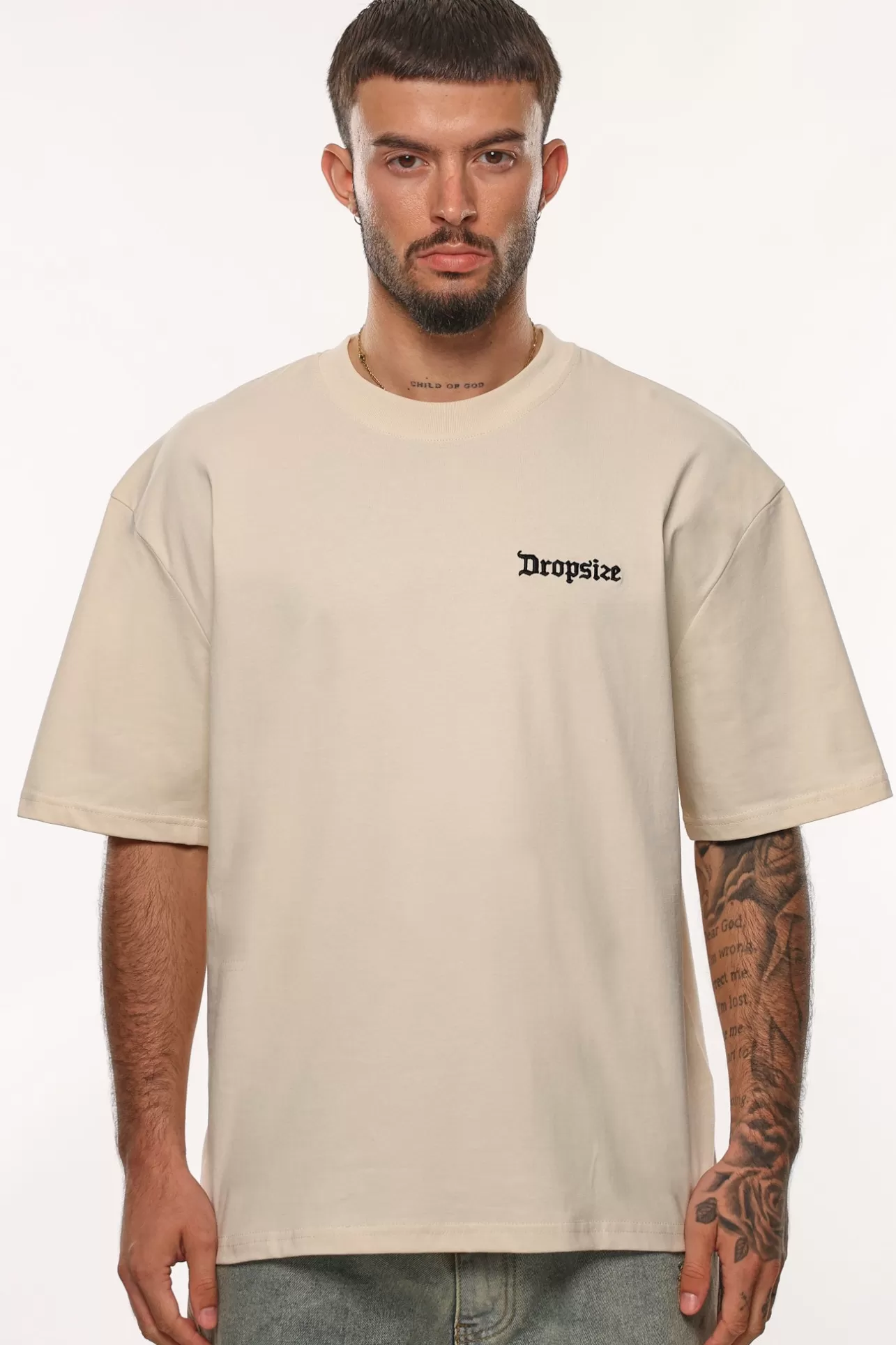 Dropsize HEAVY OVERSIZE RISE ABOVE THE REST T-SHIRT COCONUT MILK* T Shirt