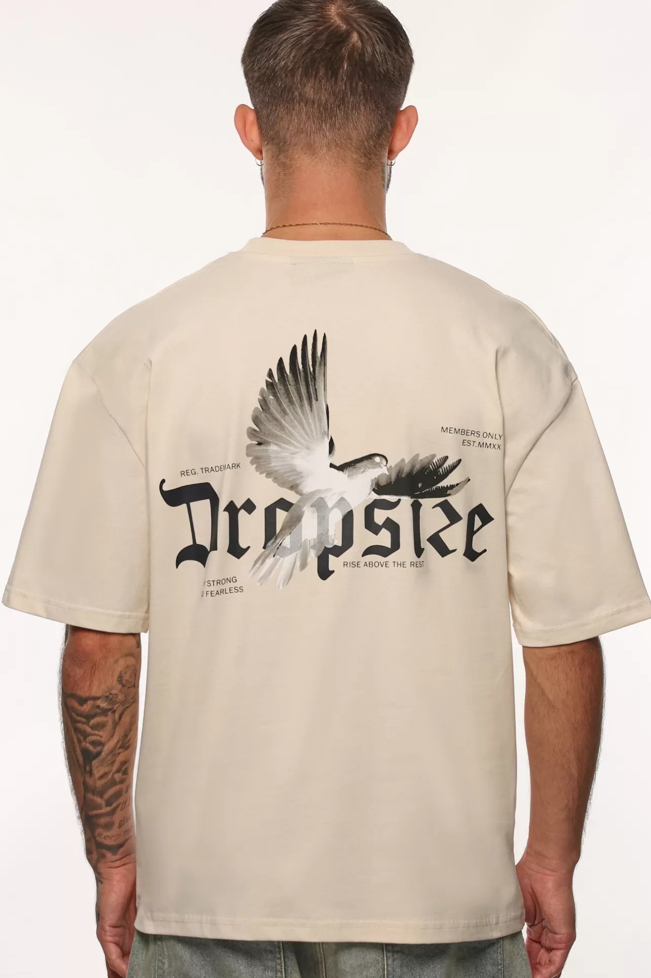 Dropsize HEAVY OVERSIZE RISE ABOVE THE REST T-SHIRT COCONUT MILK* T Shirt