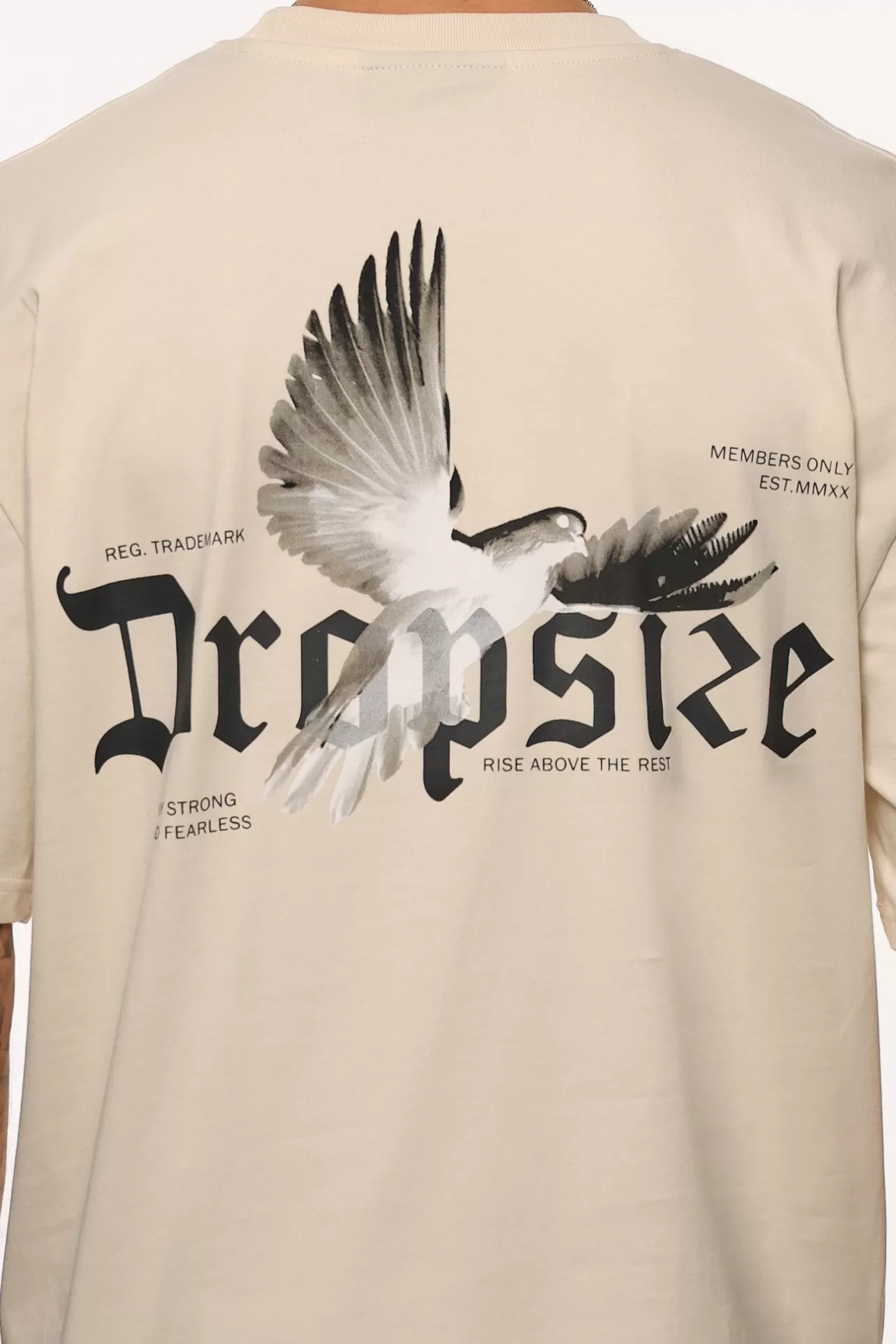 Dropsize HEAVY OVERSIZE RISE ABOVE THE REST T-SHIRT COCONUT MILK* T Shirt
