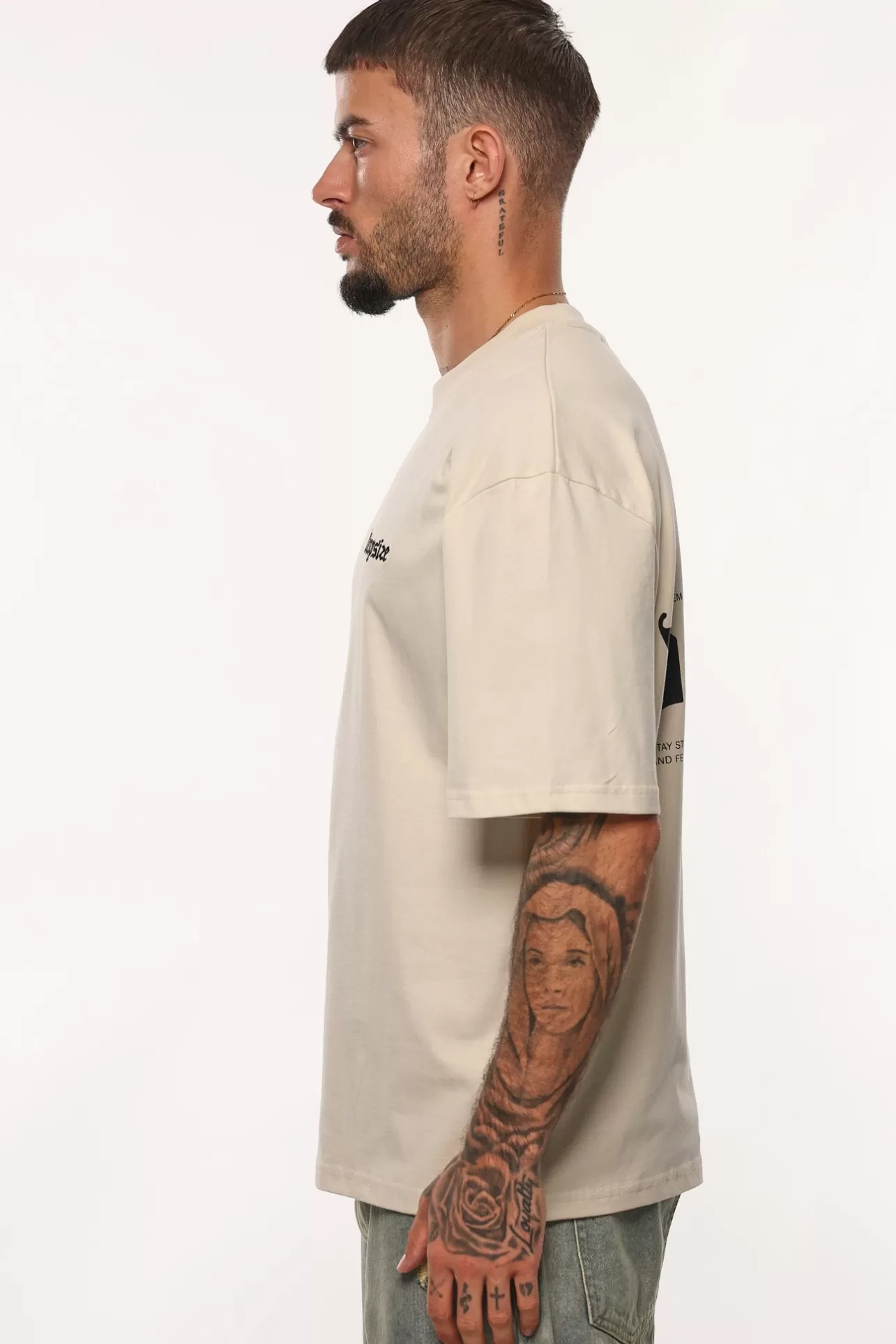 Dropsize HEAVY OVERSIZE RISE ABOVE THE REST T-SHIRT COCONUT MILK* T Shirt