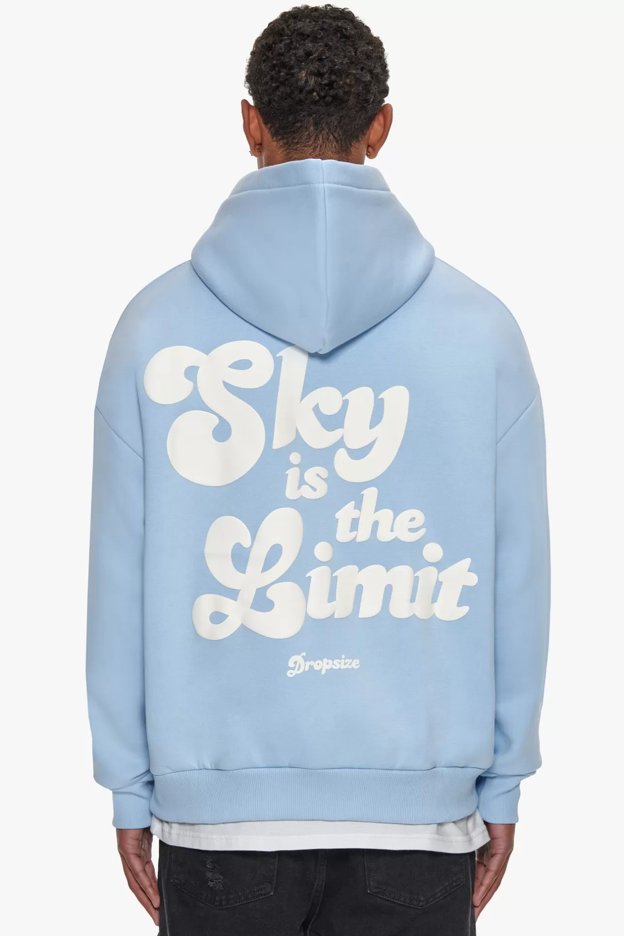 Dropsize HEAVY OVERSIZE SKY IS THE LIMIT HOODIE BABY BLUE* Hoodie