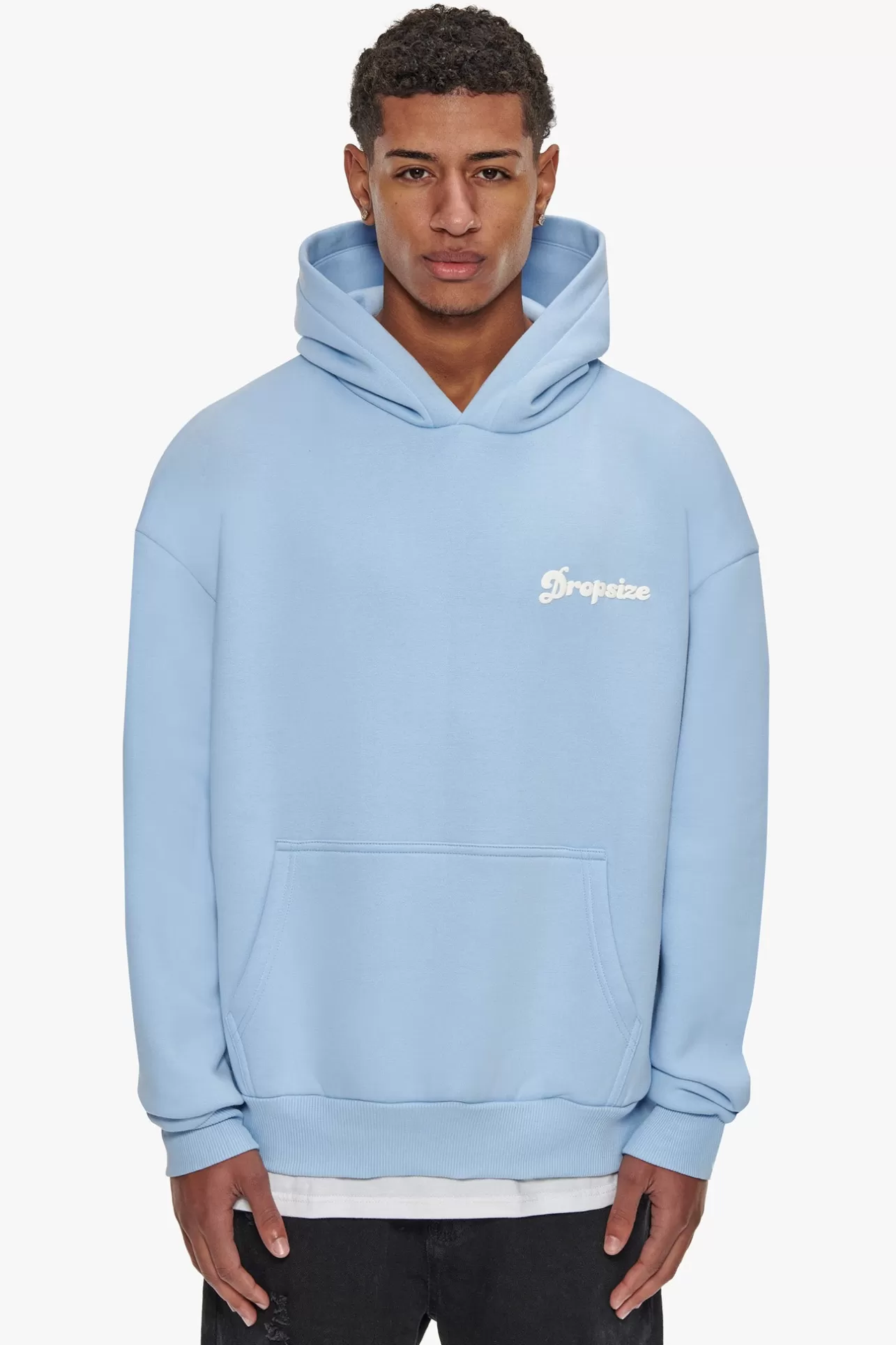 Dropsize HEAVY OVERSIZE SKY IS THE LIMIT HOODIE BABY BLUE* Hoodie