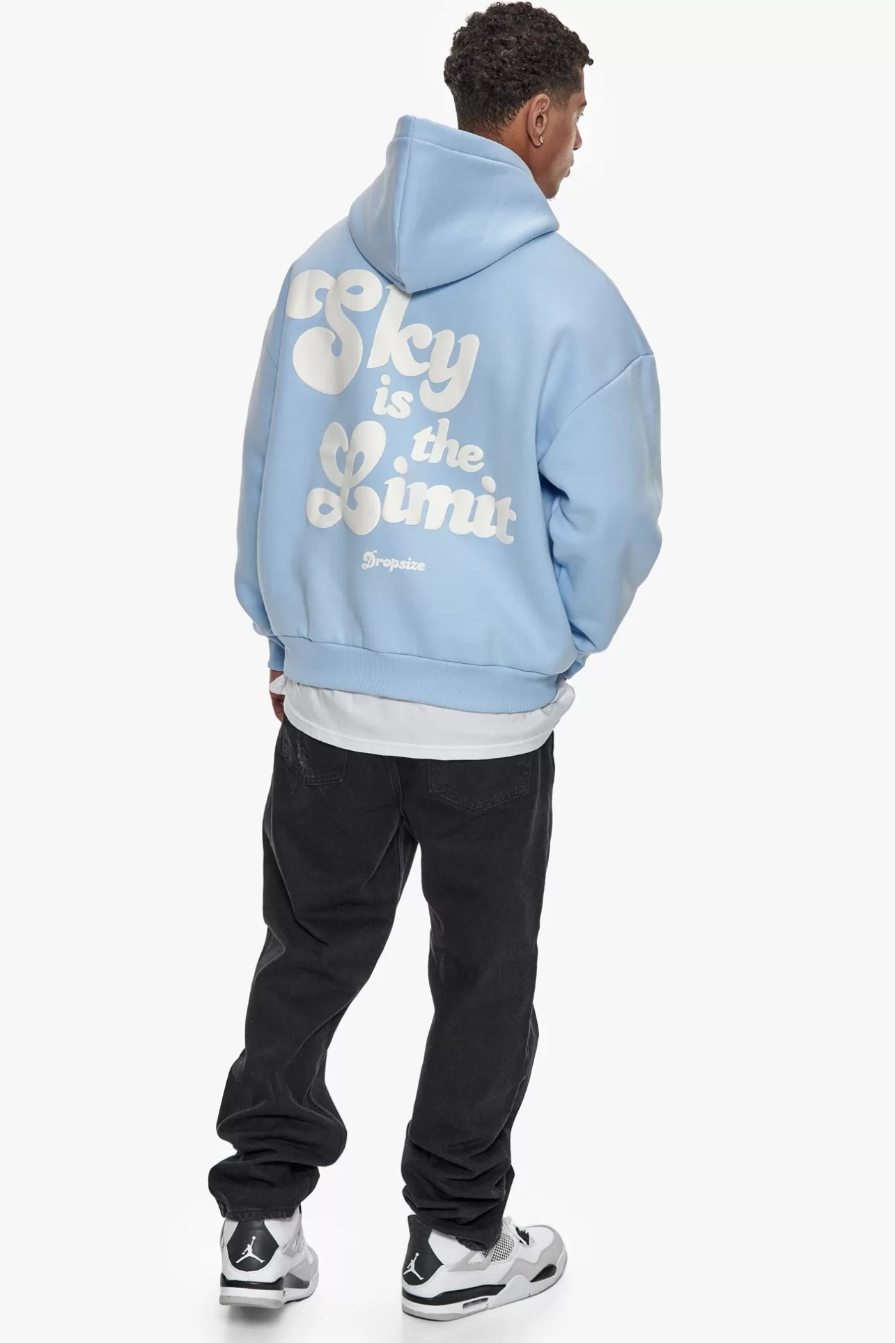 Dropsize HEAVY OVERSIZE SKY IS THE LIMIT HOODIE BABY BLUE* Hoodie