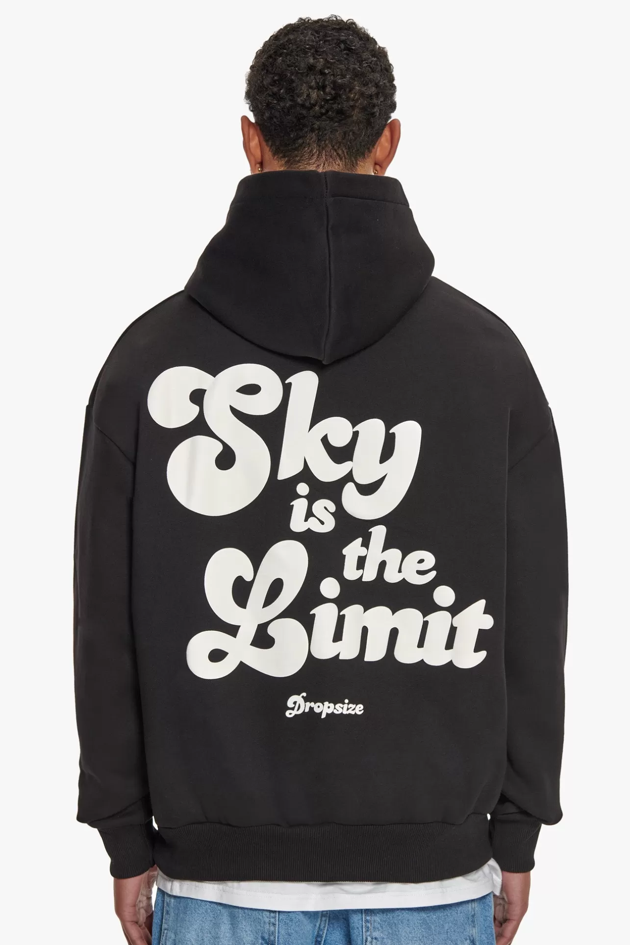 Dropsize HEAVY OVERSIZE SKY IS THE LIMIT HOODIE BLACK* Hoodie