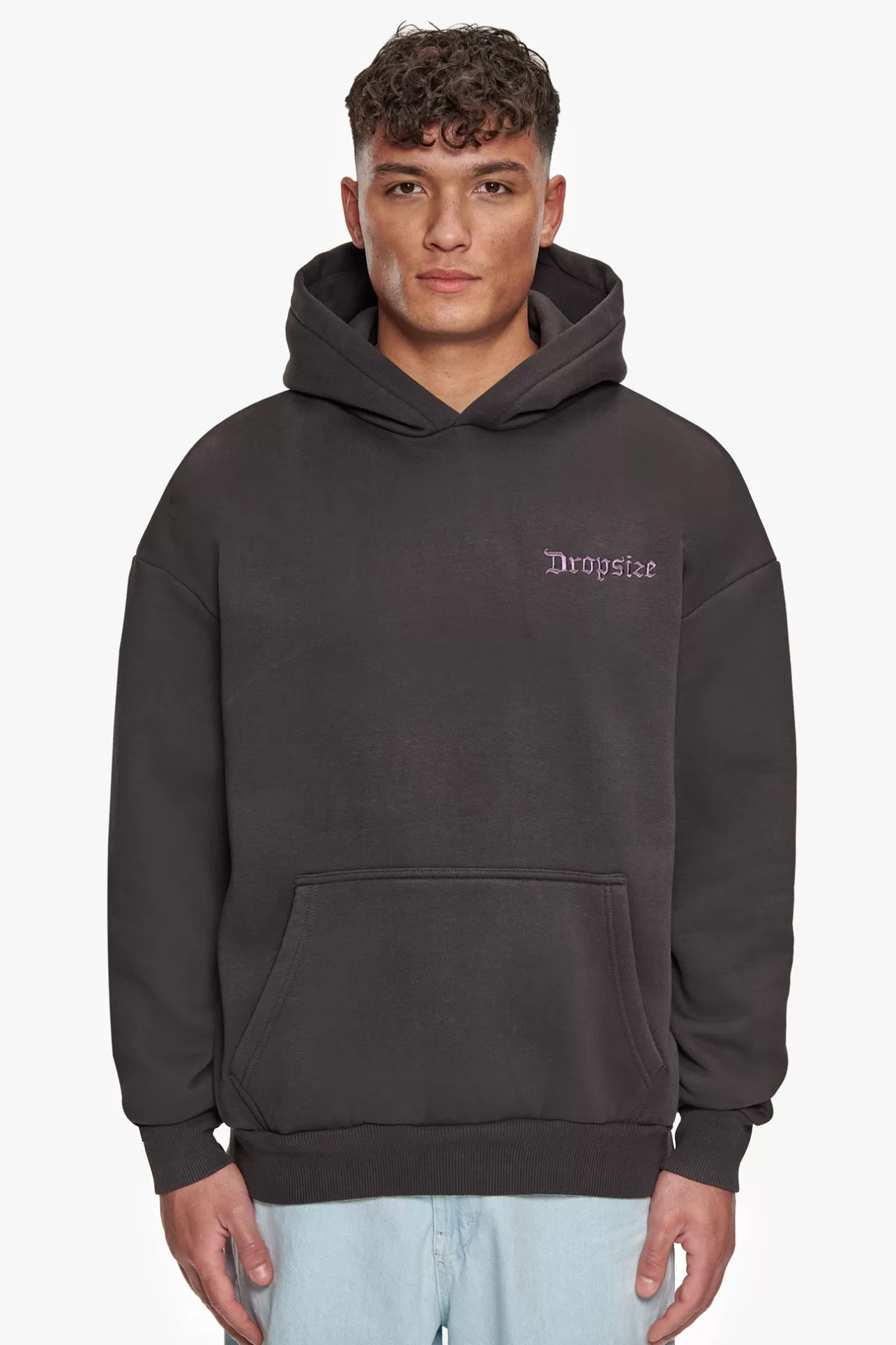 Dropsize HEAVY OVERSIZE SKY IS THE LIMIT HOODIE WASHED BLACK* Hoodie