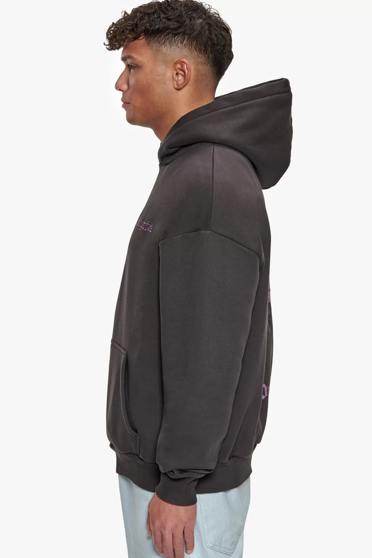 Dropsize HEAVY OVERSIZE SKY IS THE LIMIT HOODIE WASHED BLACK* Hoodie