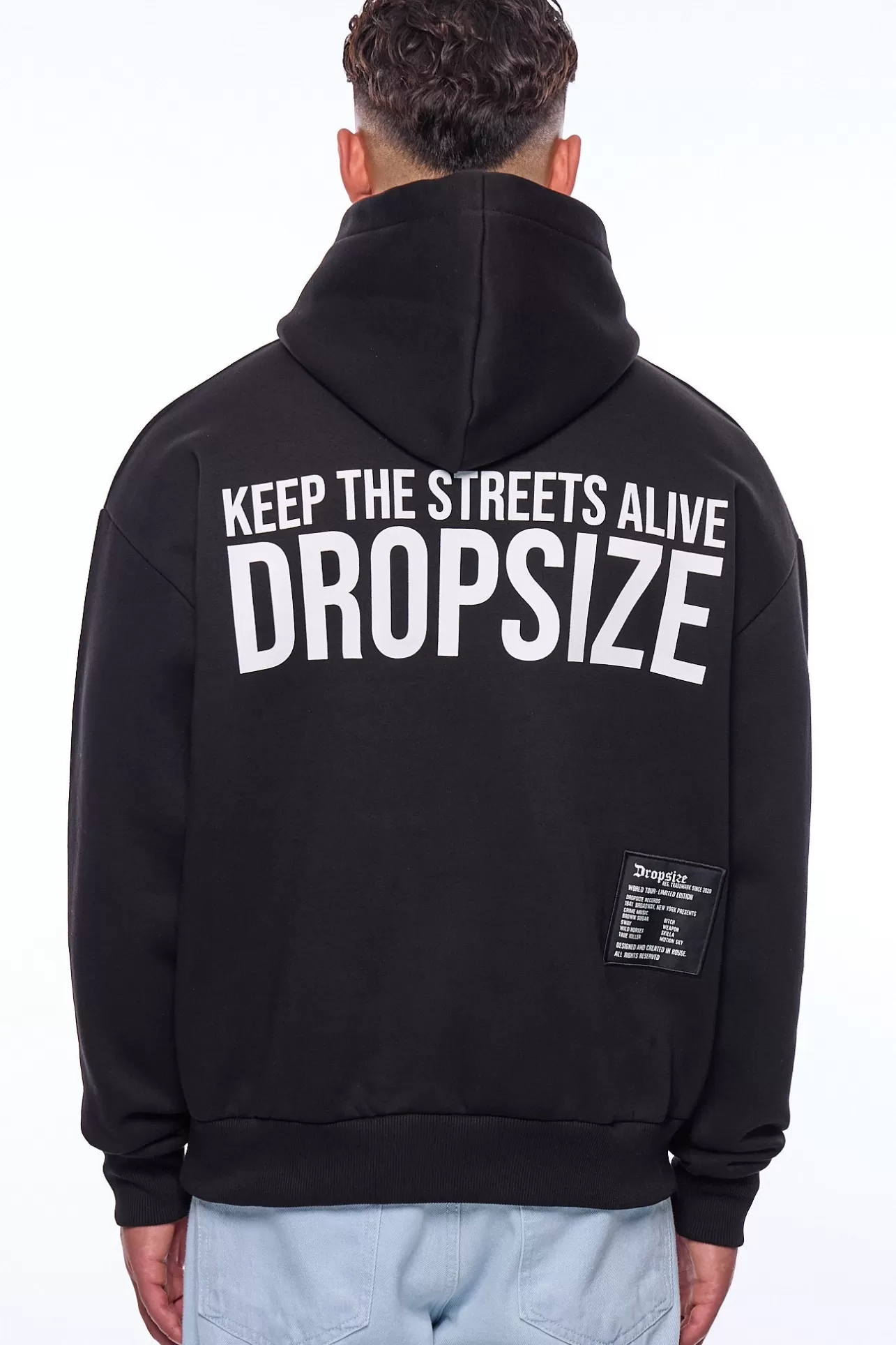 Dropsize HEAVY OVERSIZE STREETS HOODIE BLACK* Hoodie