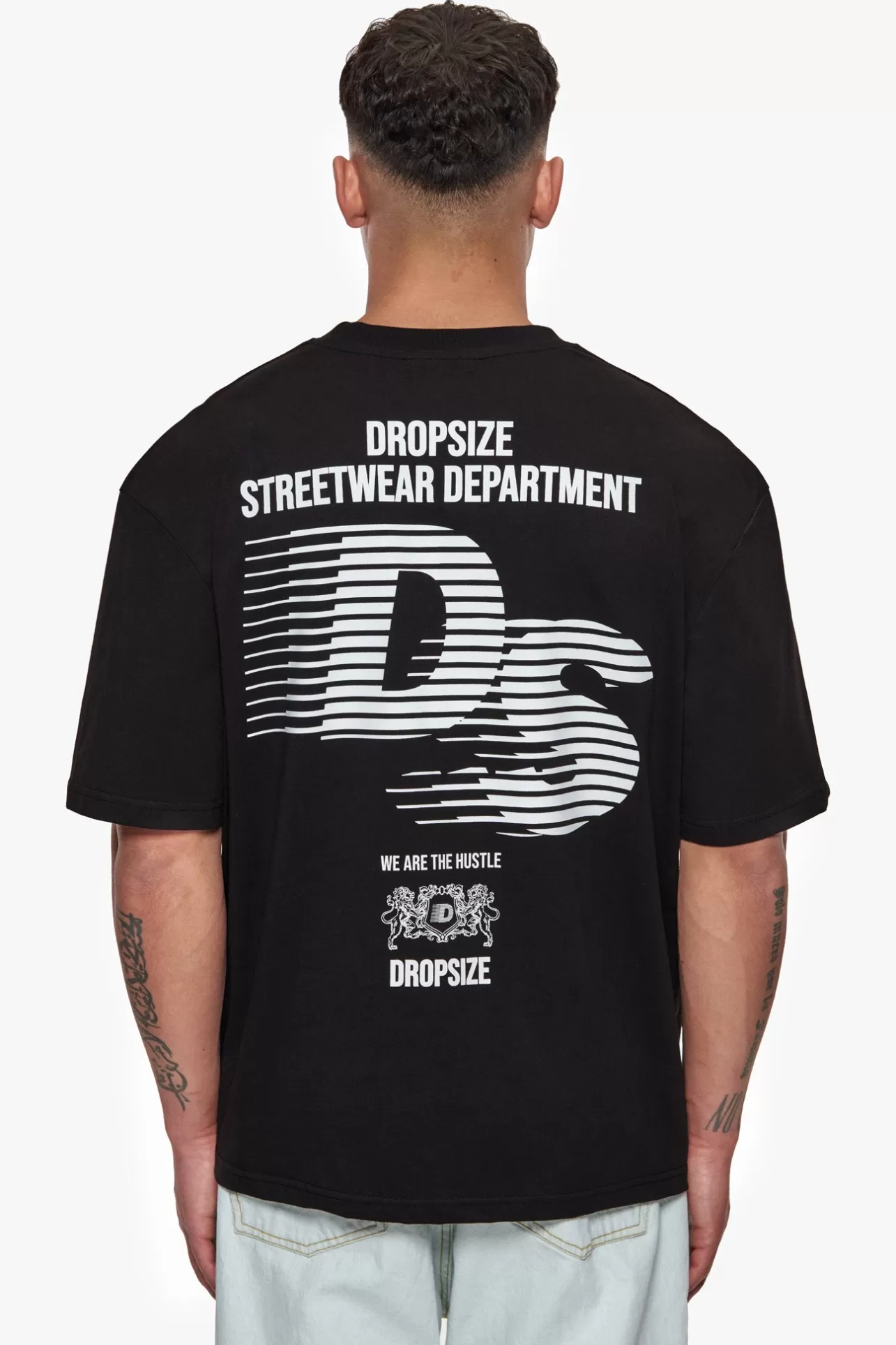 Dropsize HEAVY OVERSIZE STREETWEAR DEPARTMENT T-SHIRT BLACK* T Shirt