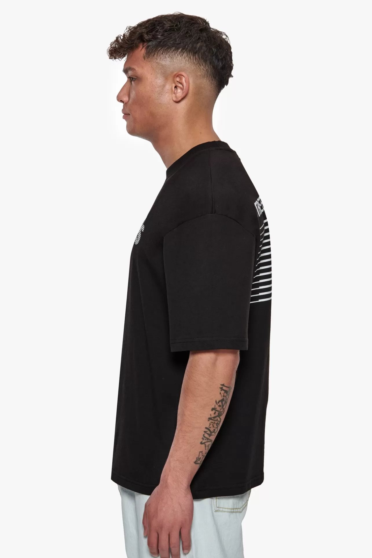 Dropsize HEAVY OVERSIZE STREETWEAR DEPARTMENT T-SHIRT BLACK* T Shirt